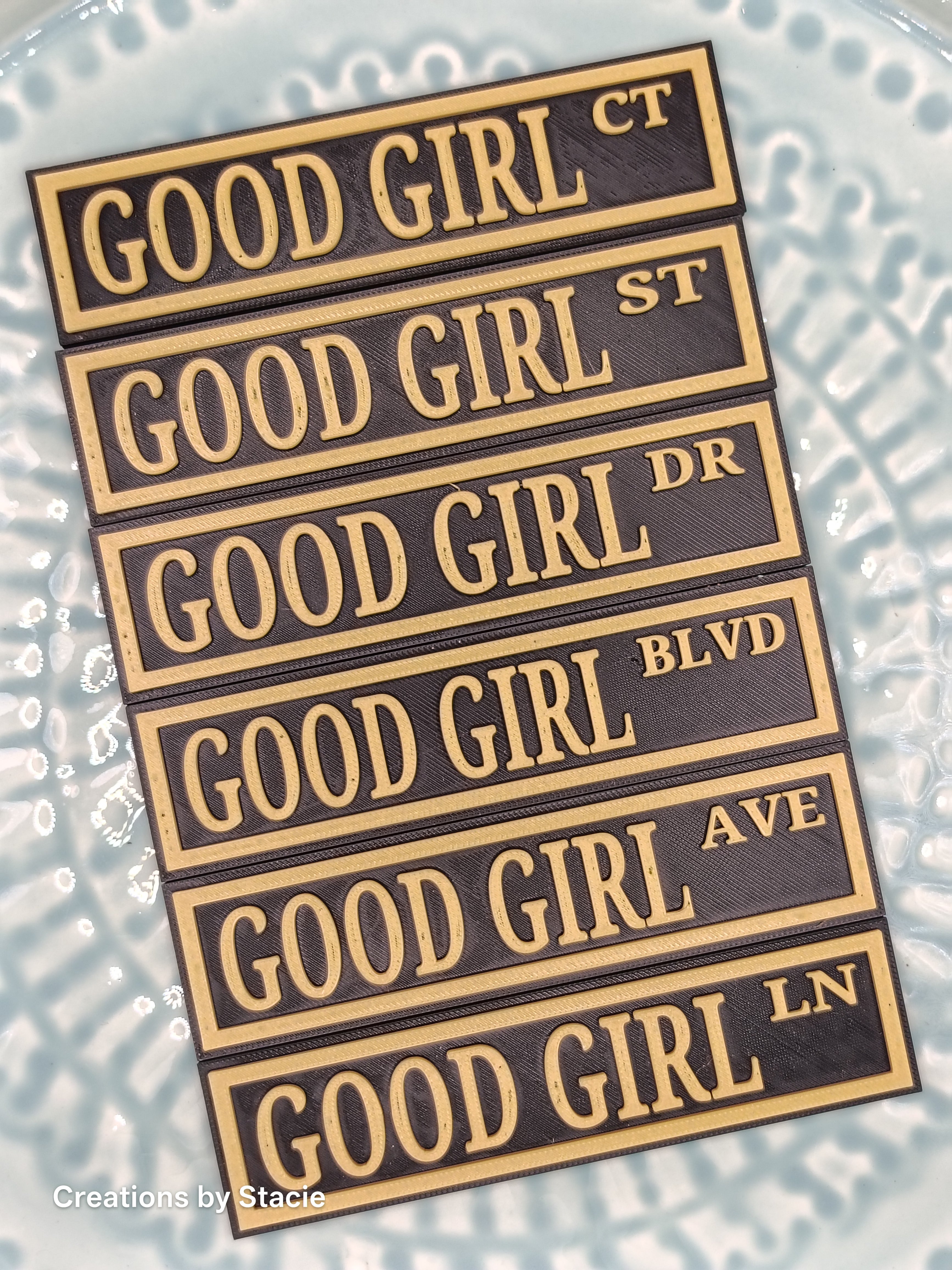 Good Girl Book Shelf Sign