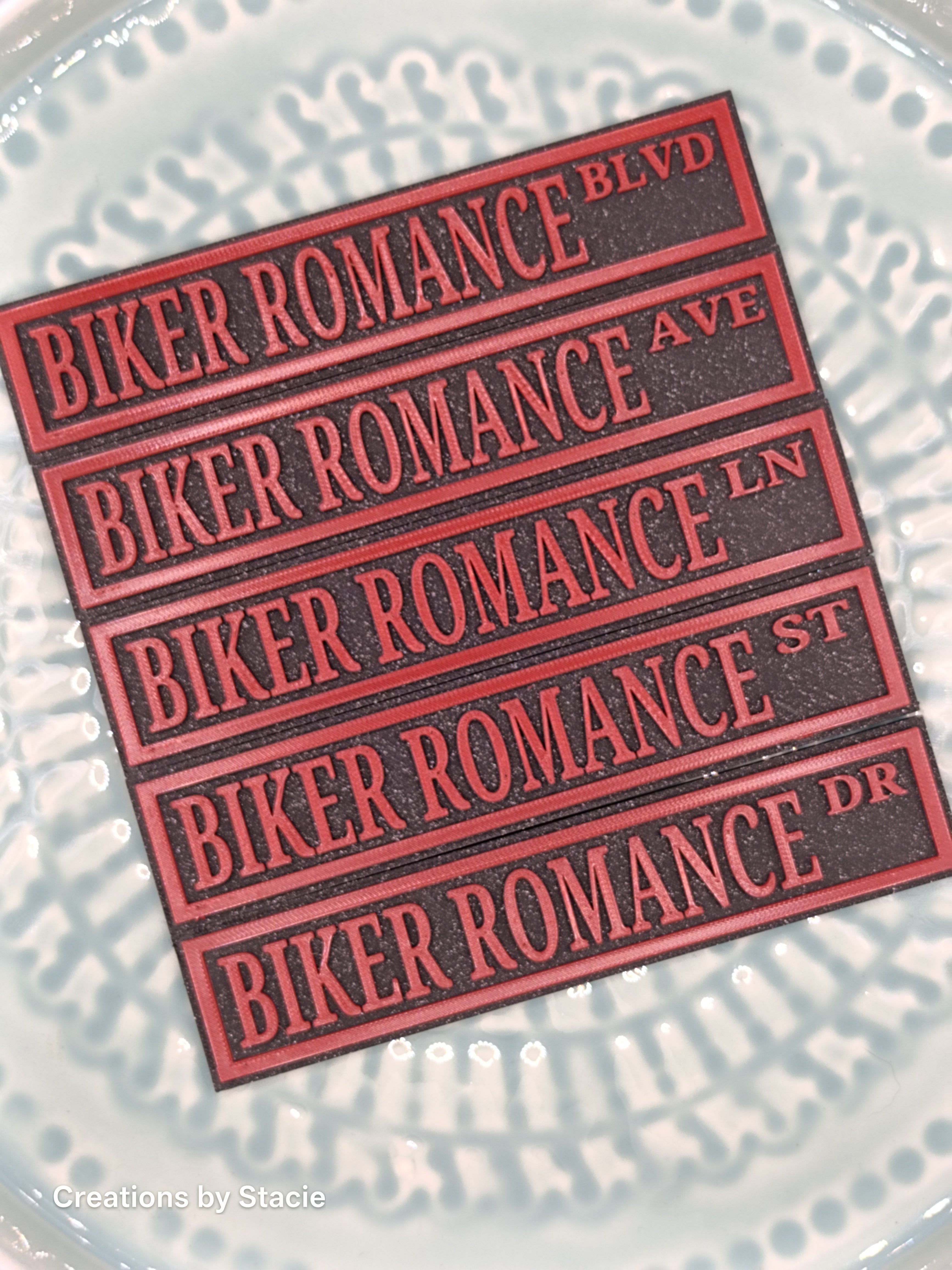 Biker Romance Book Shelf Sign
