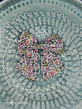 Floral Fabric Hair Bows
