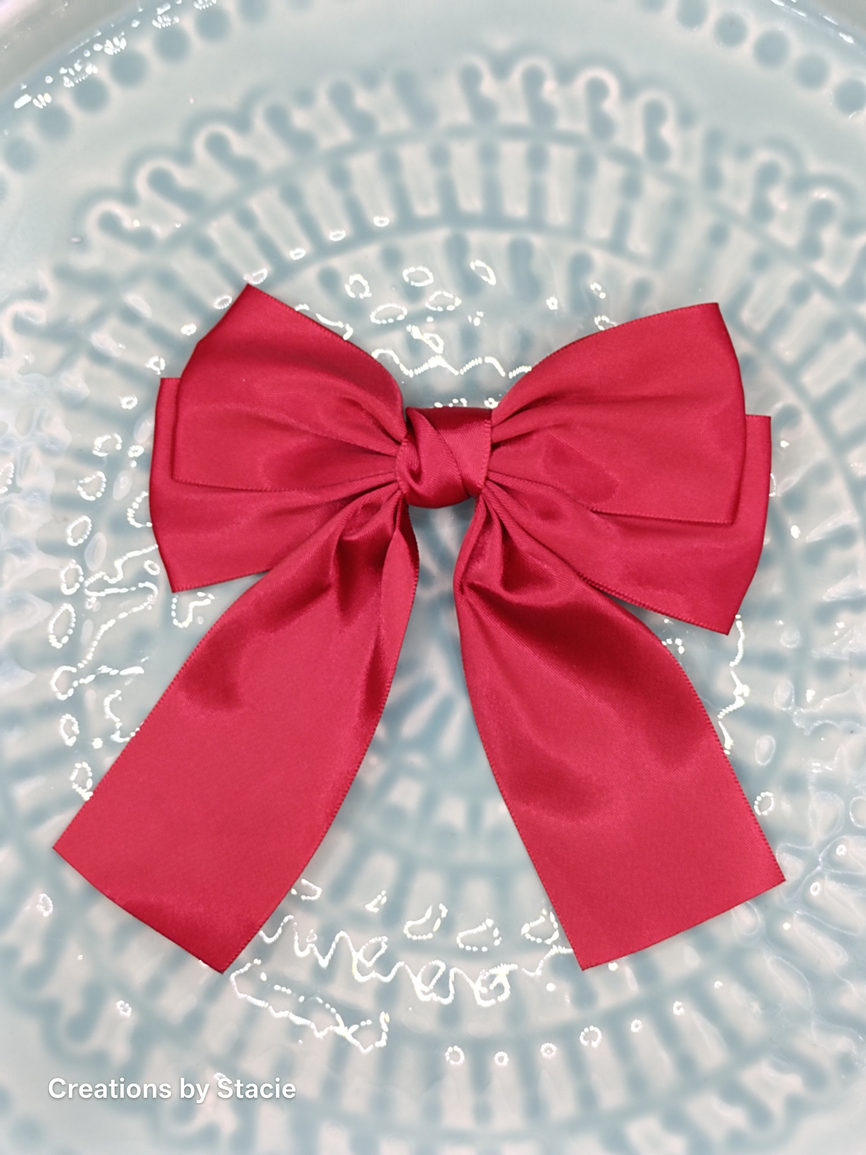Medium Satin Hair Bow