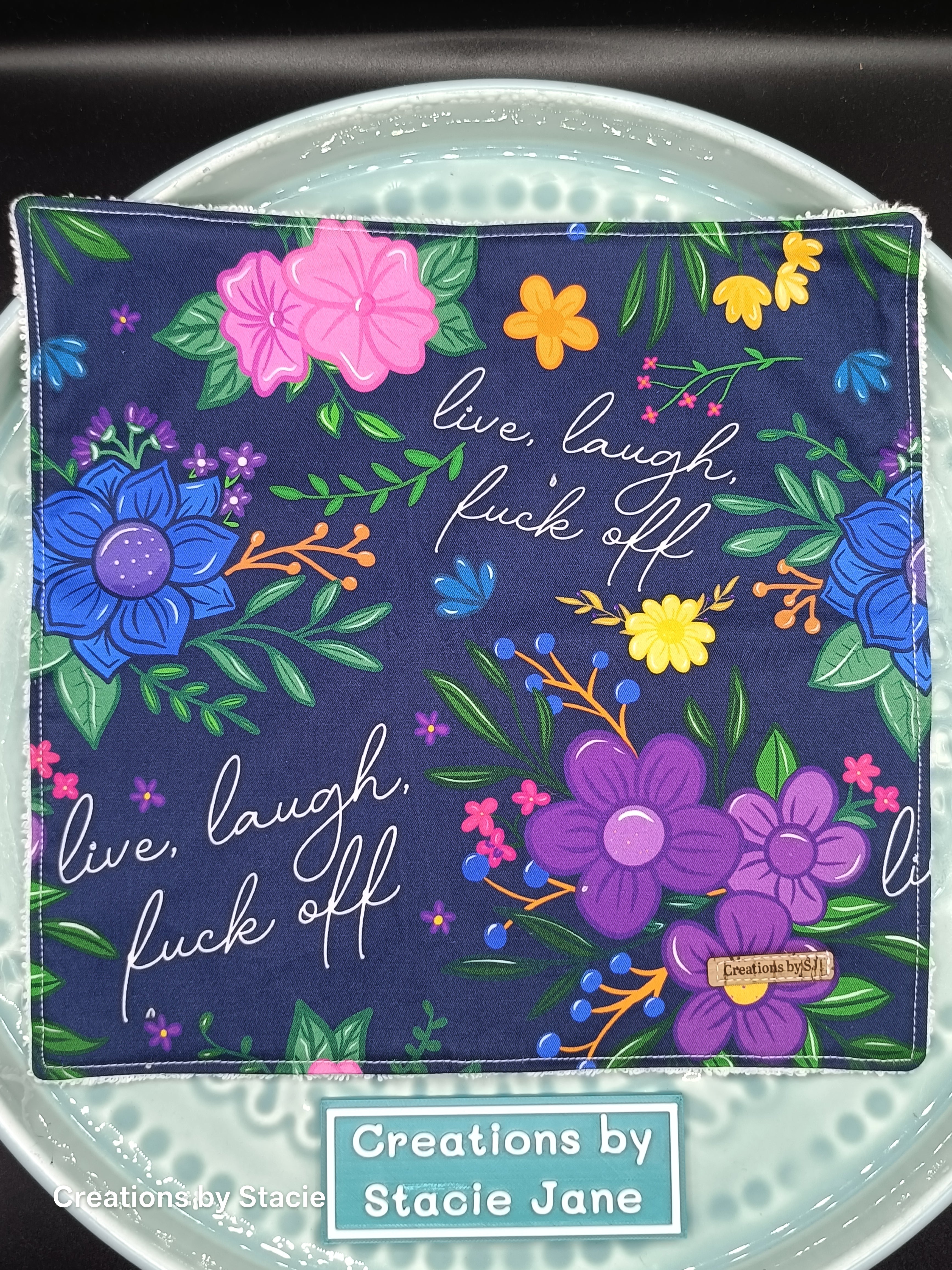 Face Washer- - Live, Laugh, F# off