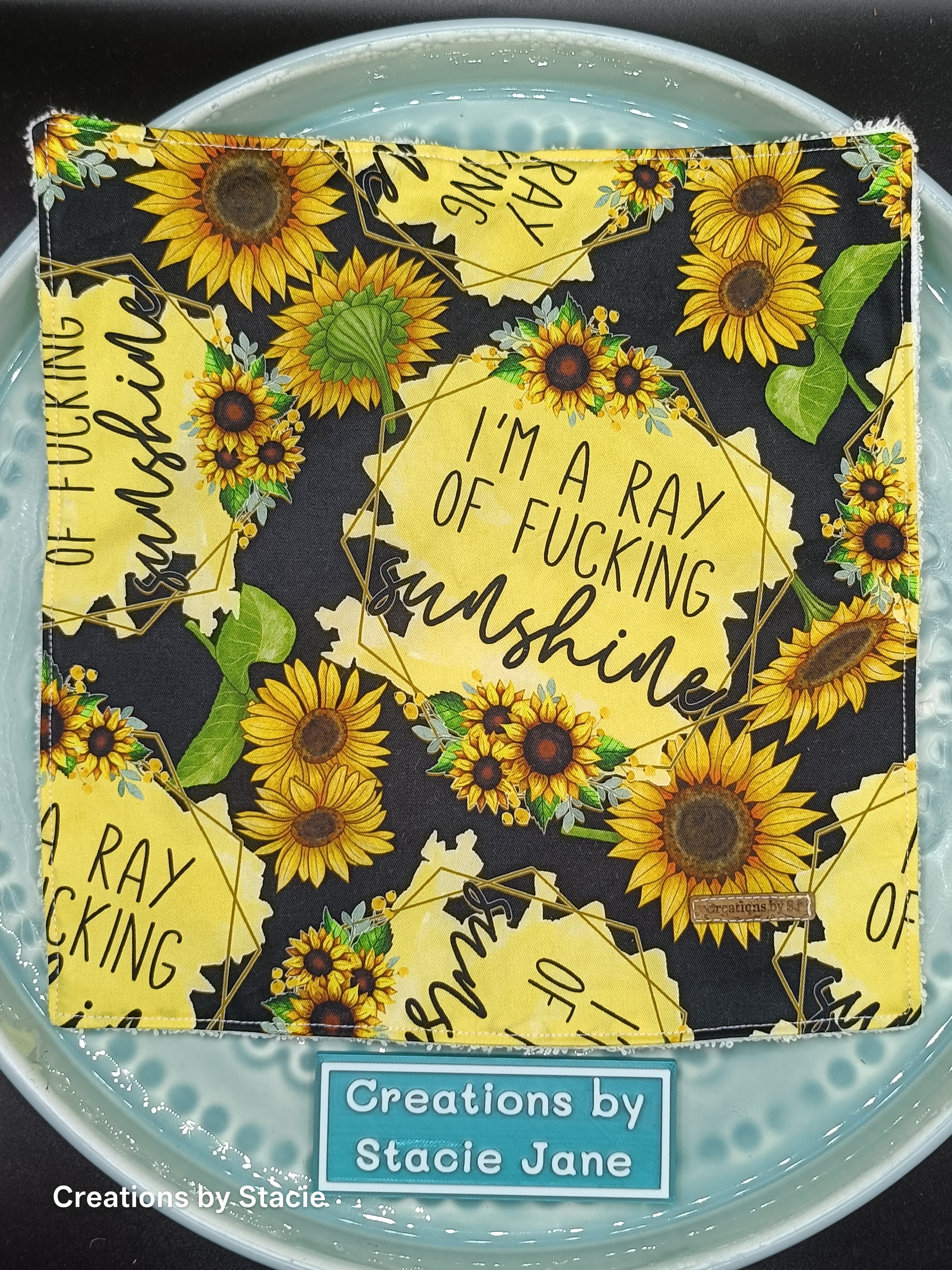 Face washer - I'm a ray of F# subshine