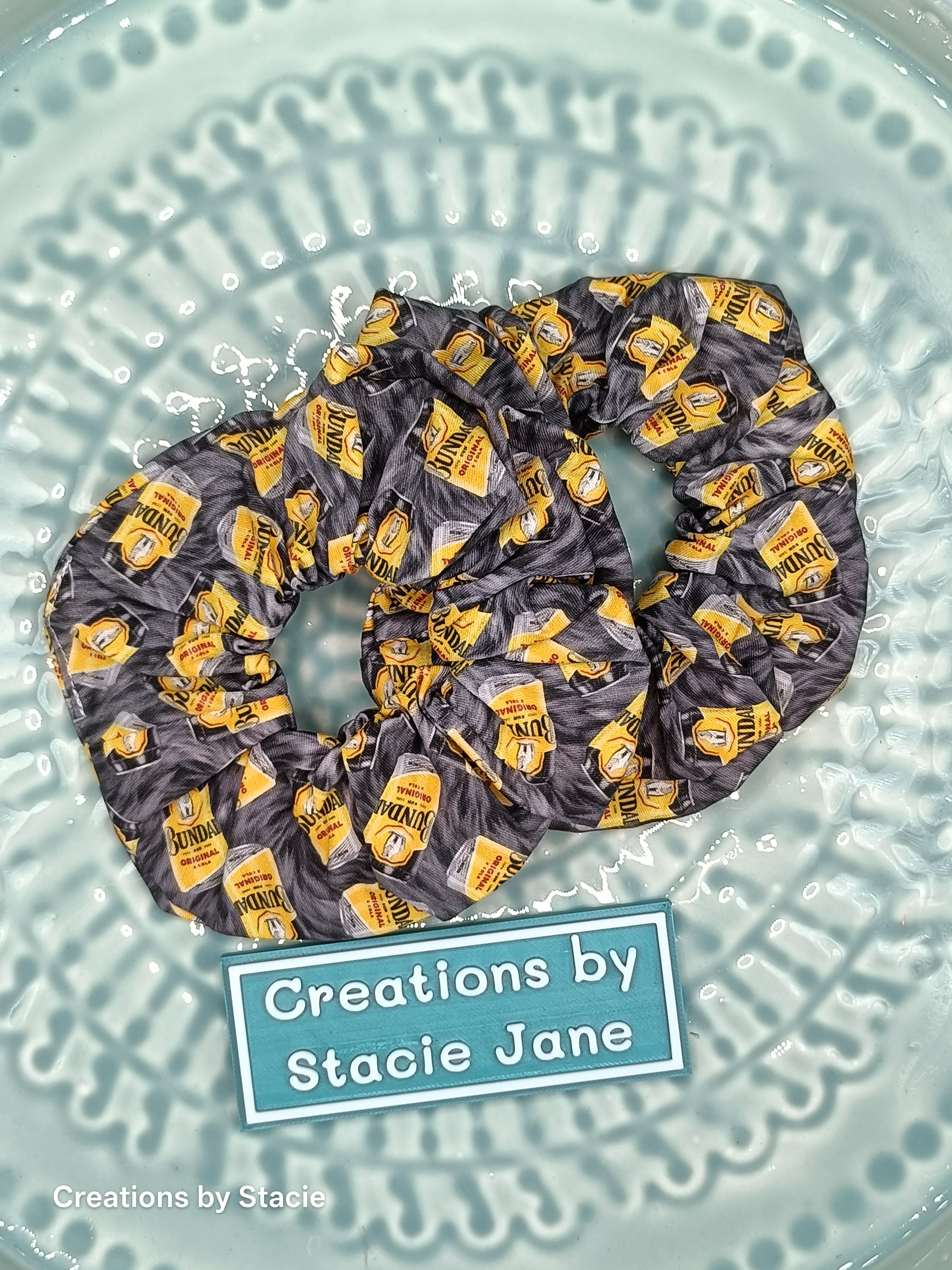 Alcohol Print Scrunchies