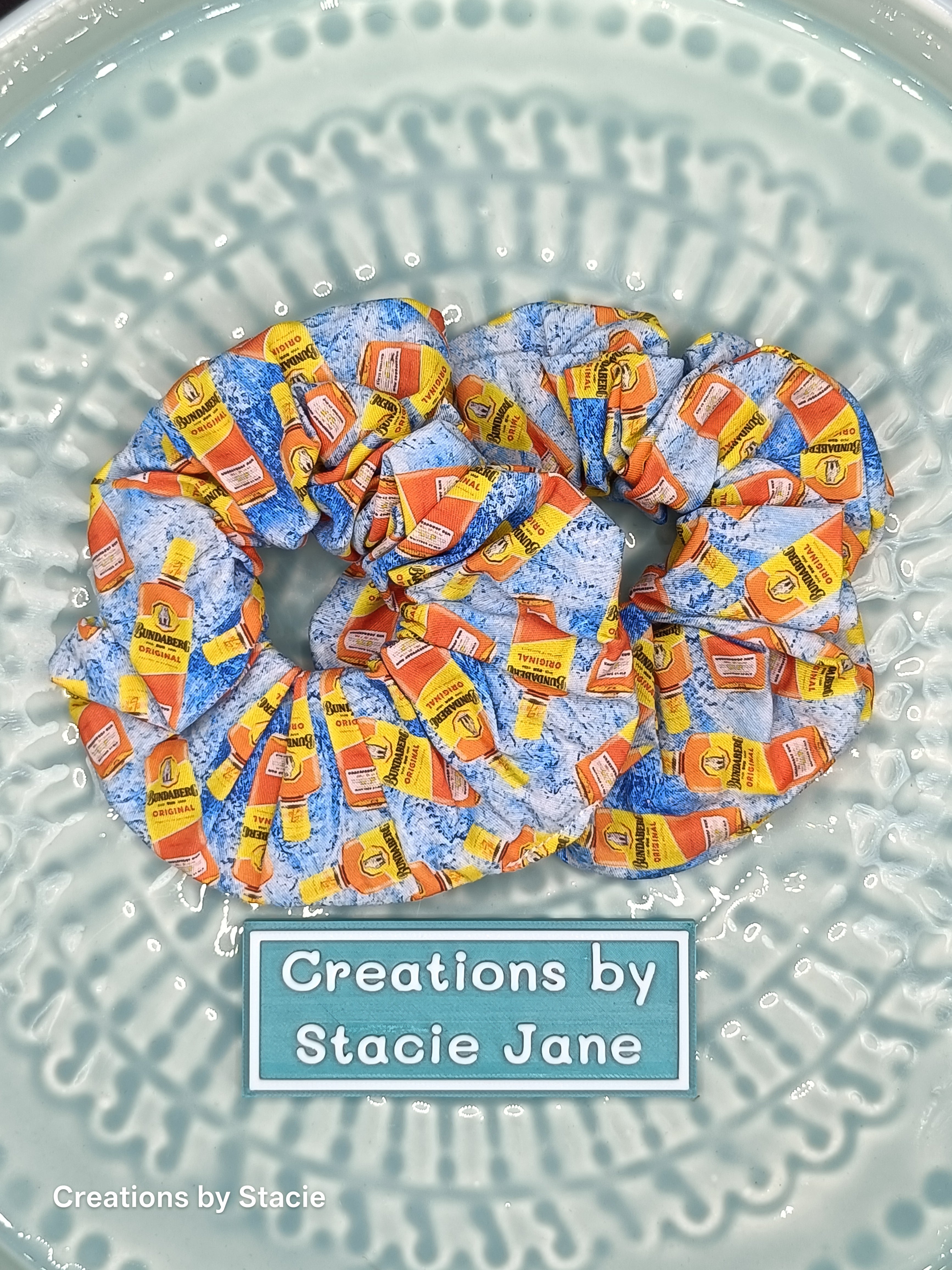 Alcohol Print Scrunchies