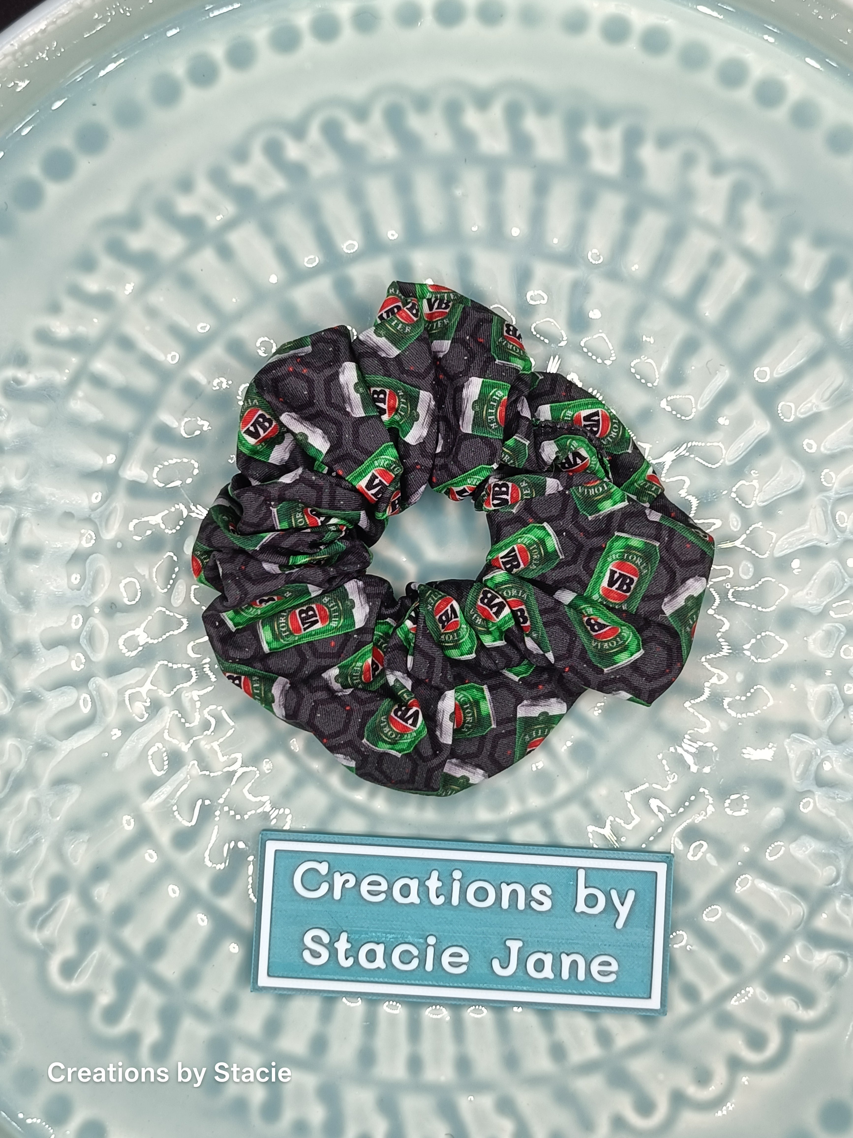 Alcohol Print Scrunchies