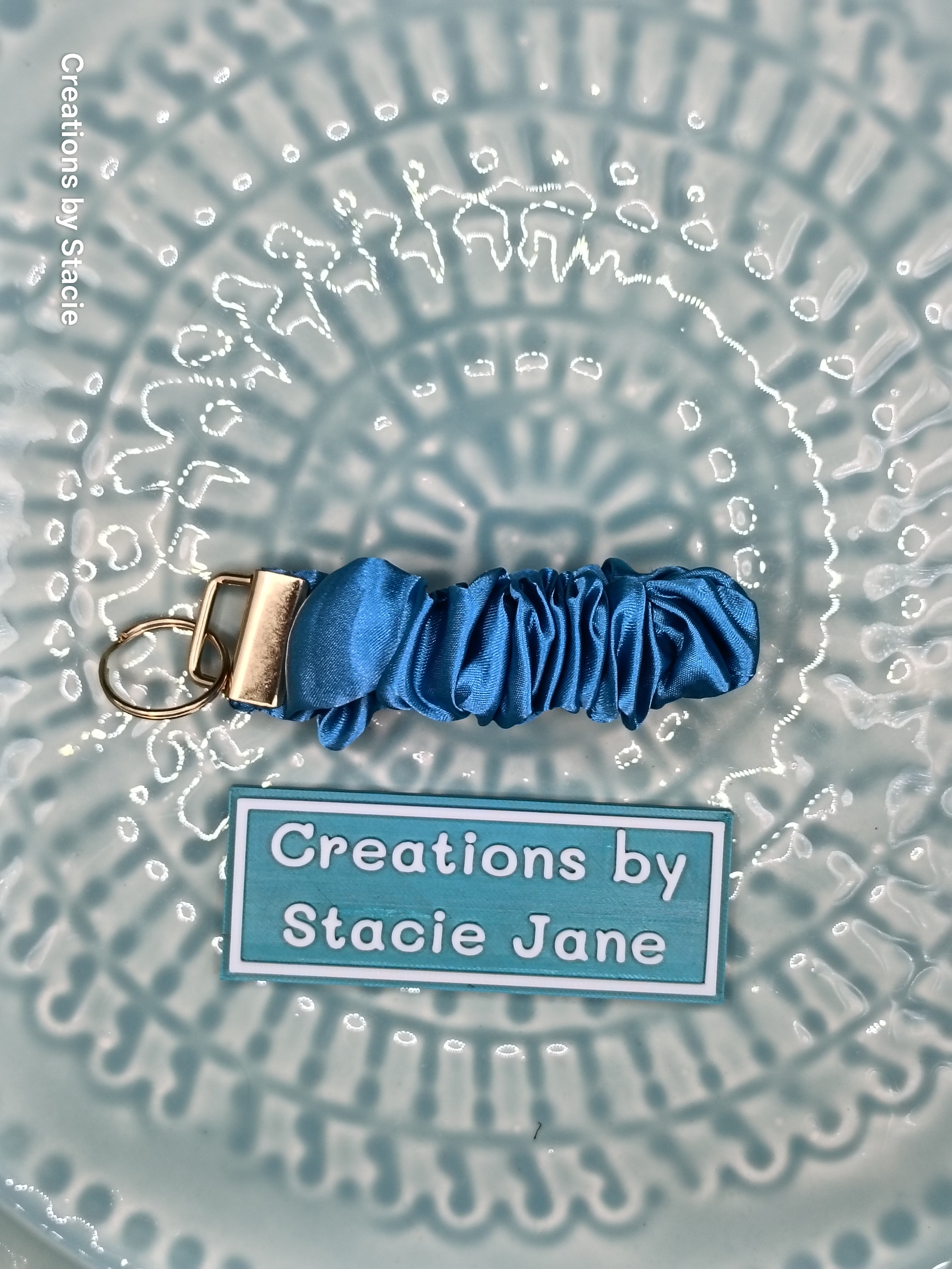 Elastic Satin Scrunchie Style Wristlet