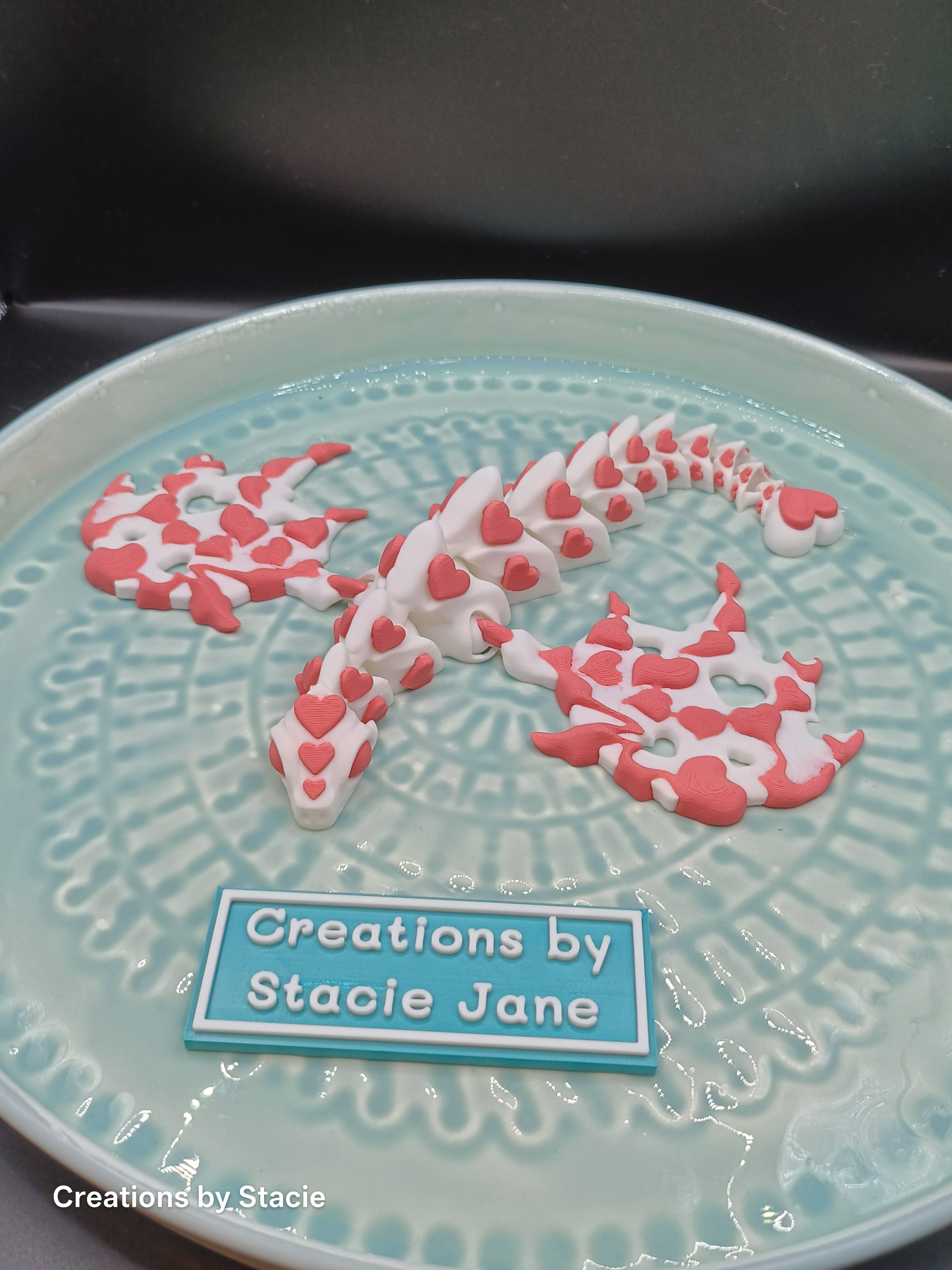 Heart Winged Dragon 3d printed