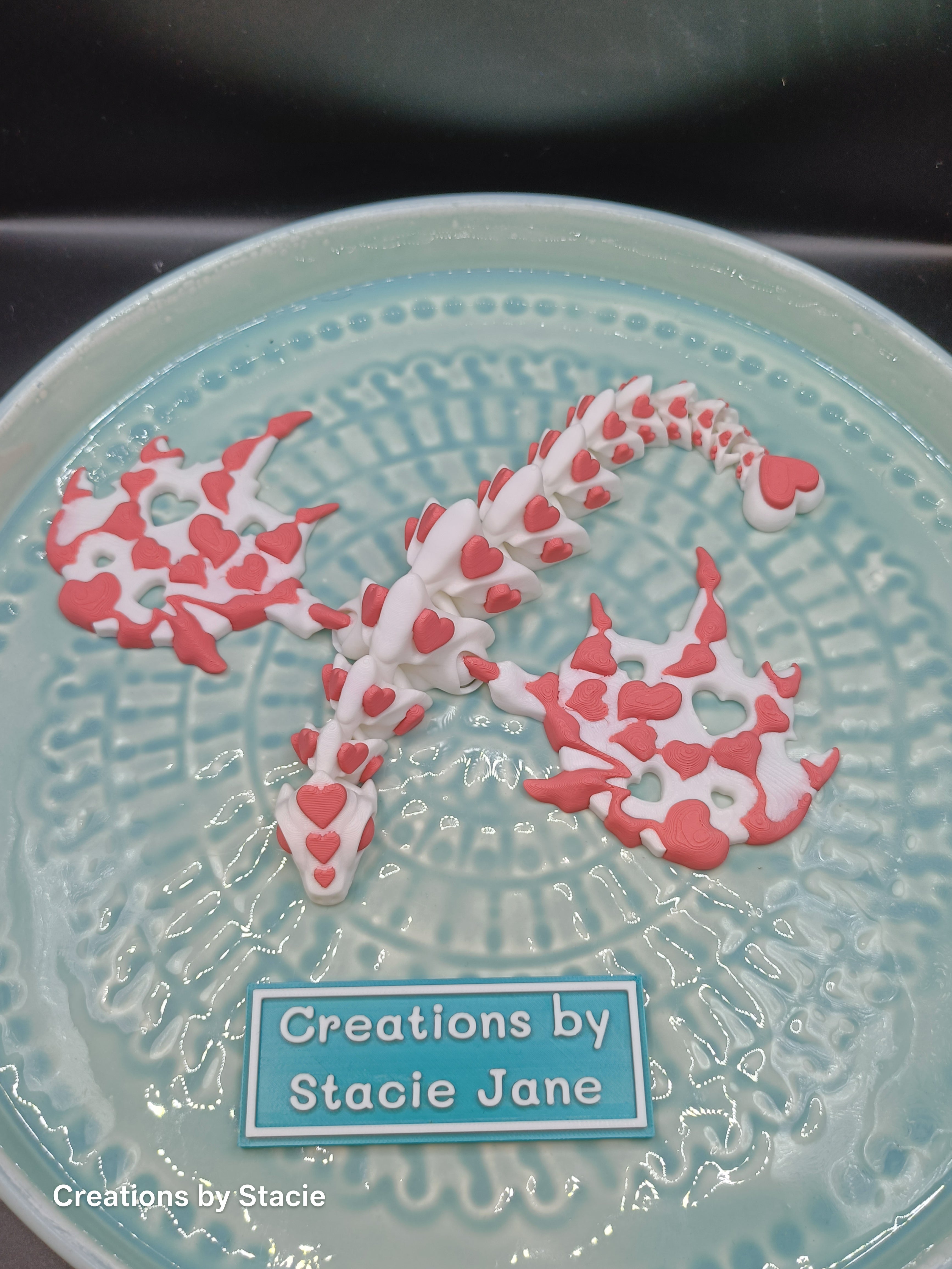 Heart Winged Dragon 3d printed