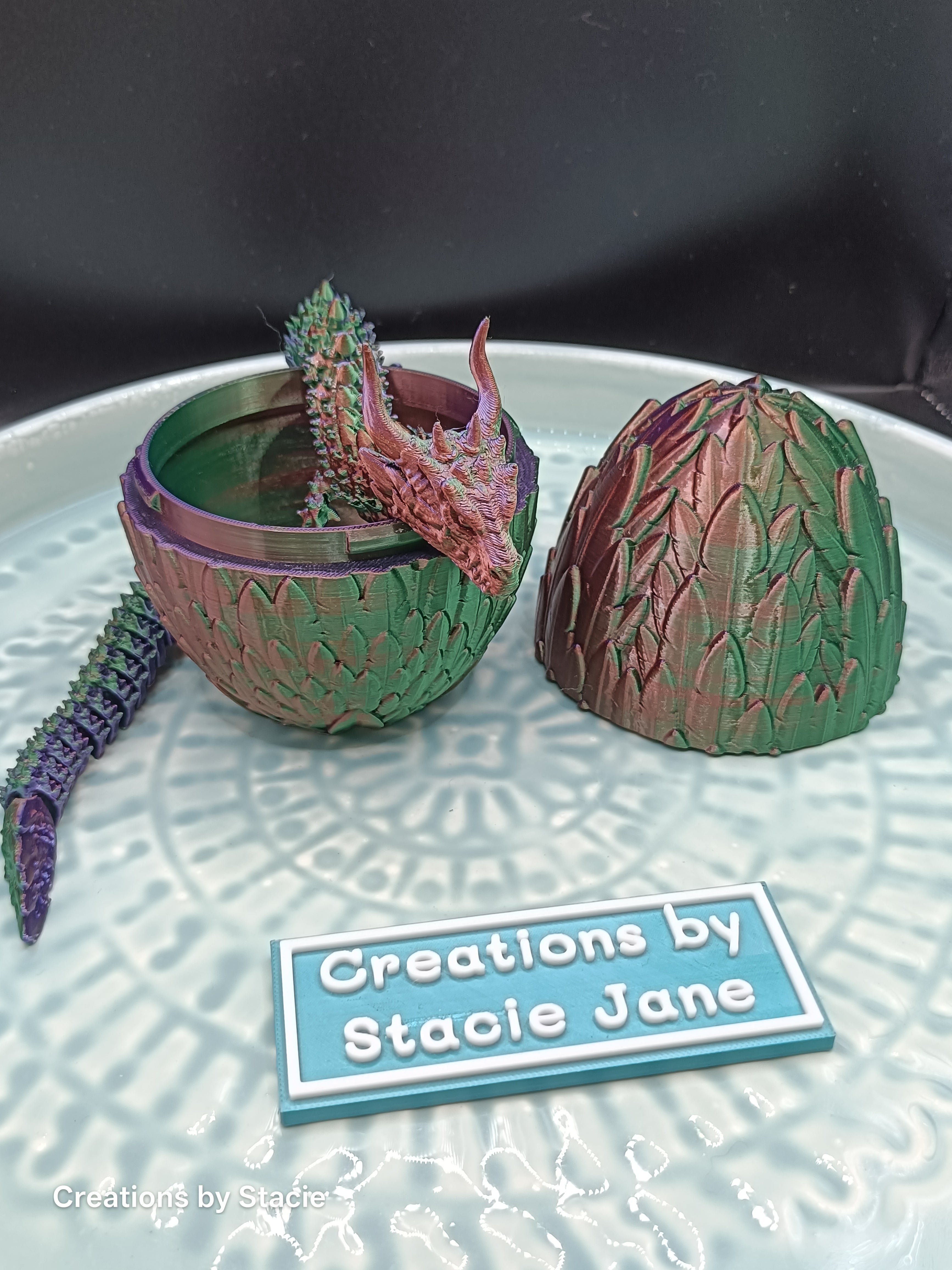 Feathered Dragon Egg with Dragon