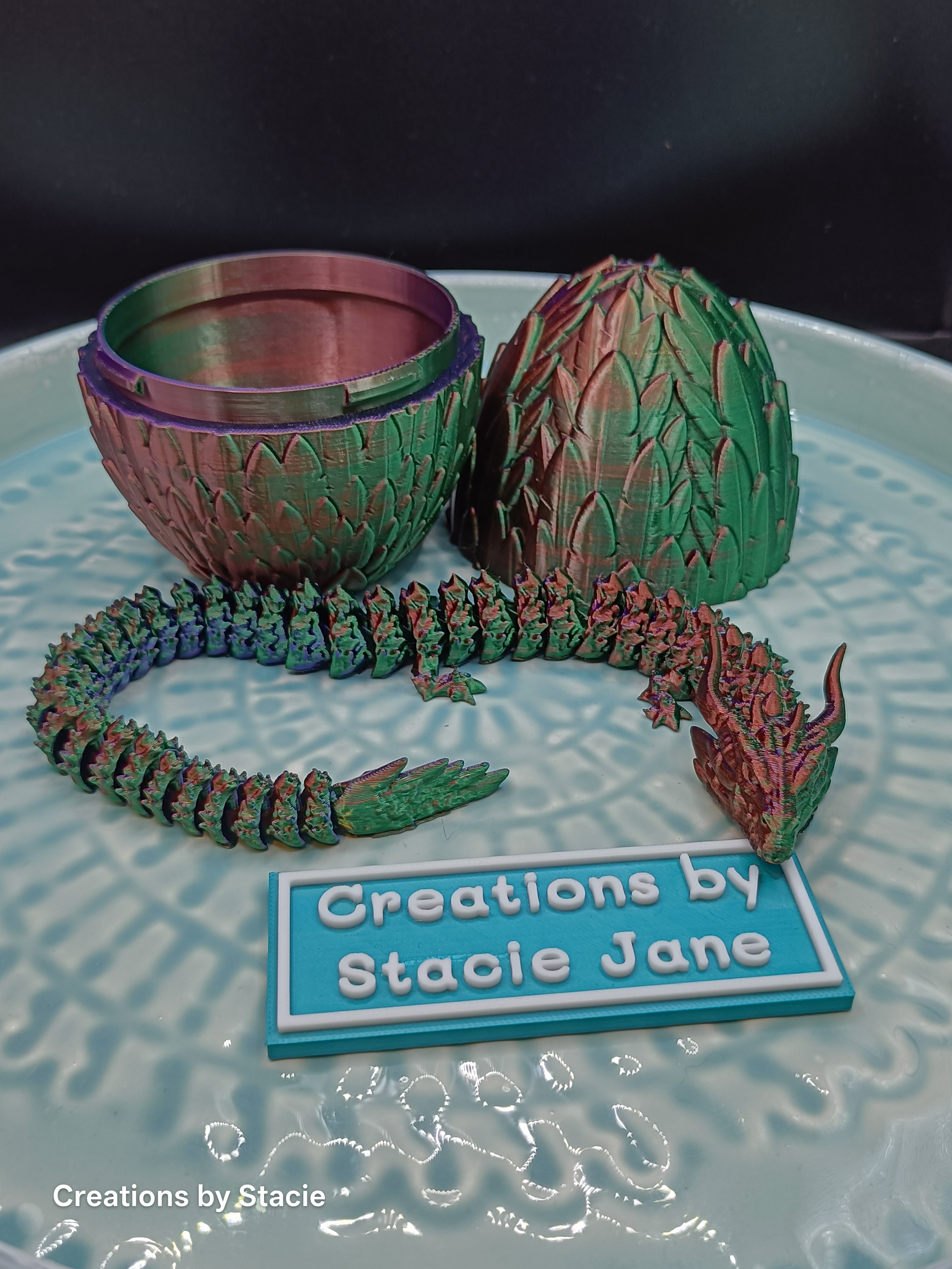 Feathered Dragon Egg with Dragon