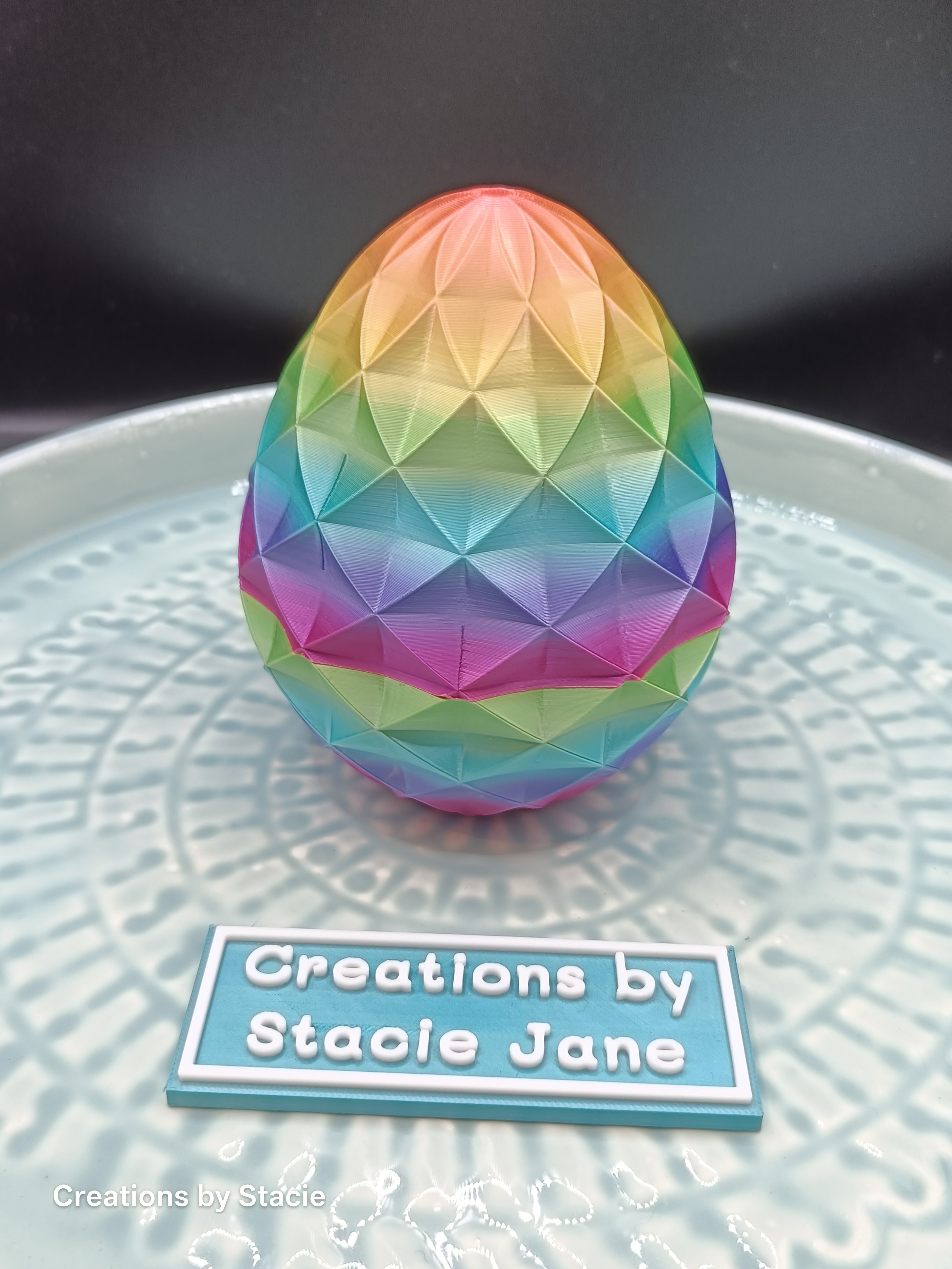 Rainbow Dragon Egg with Dragon