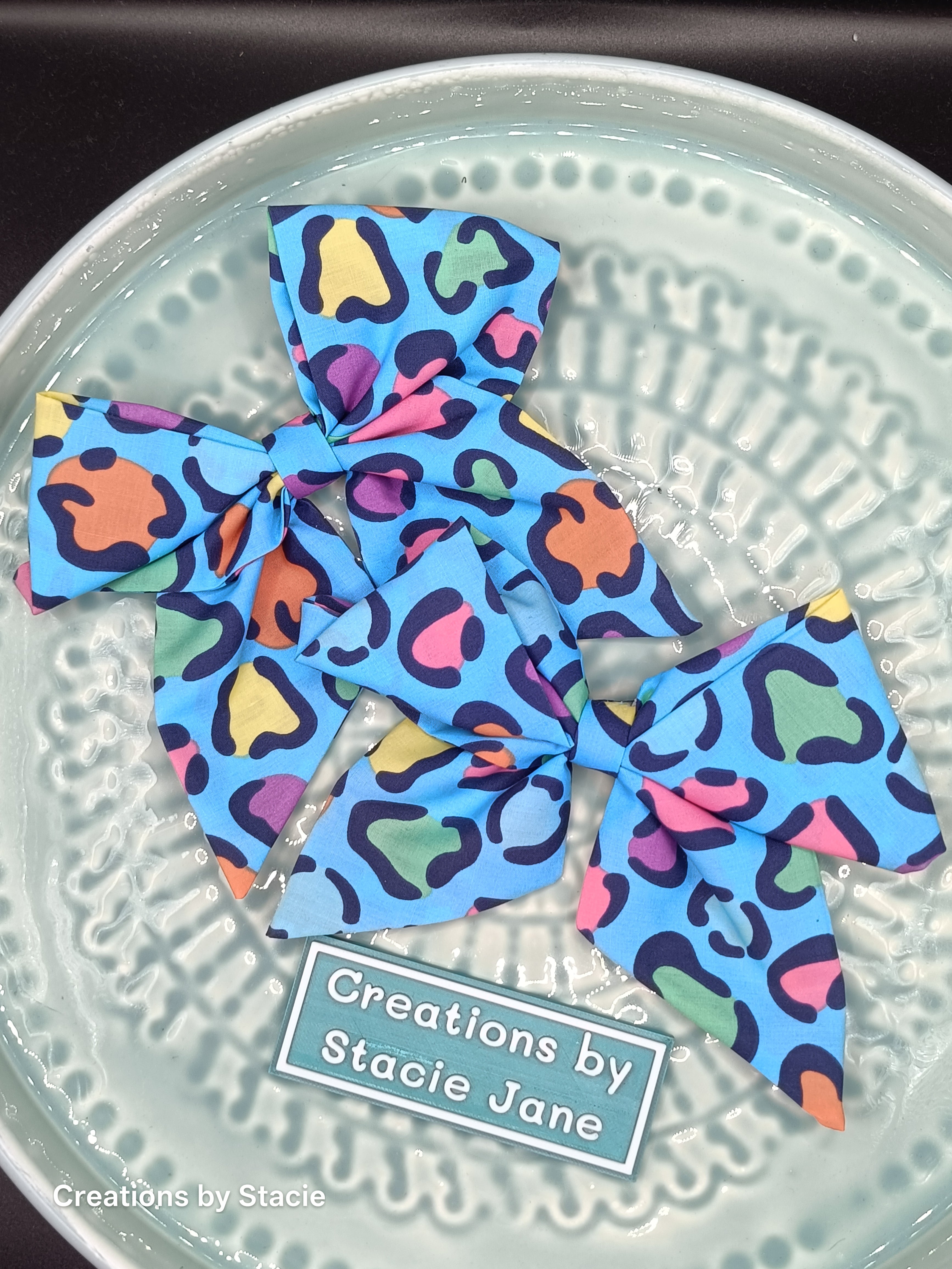 Fabric Hair Bows Handmade - Inspired By
