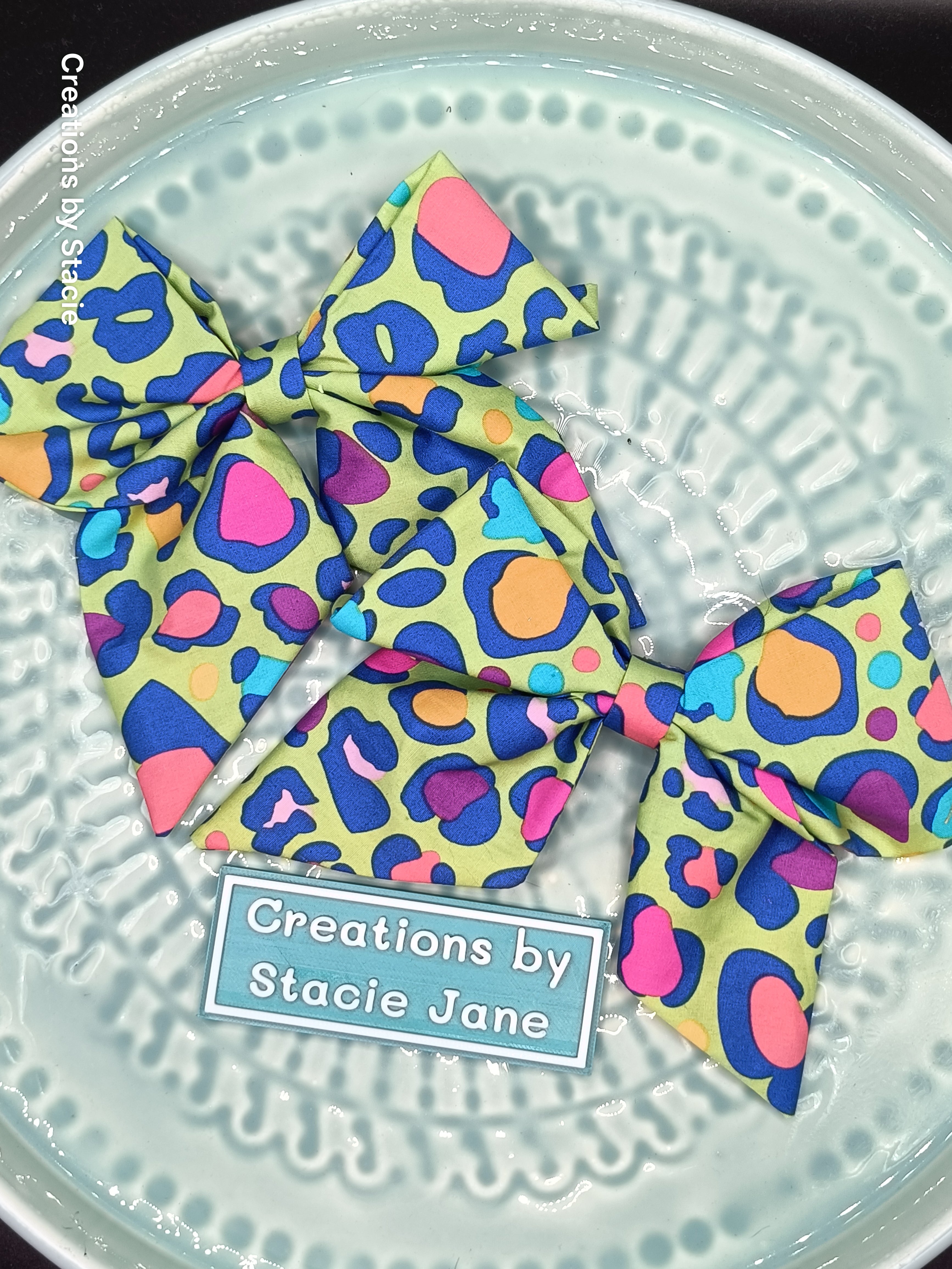 Fabric Hair Bows Handmade - Inspired By