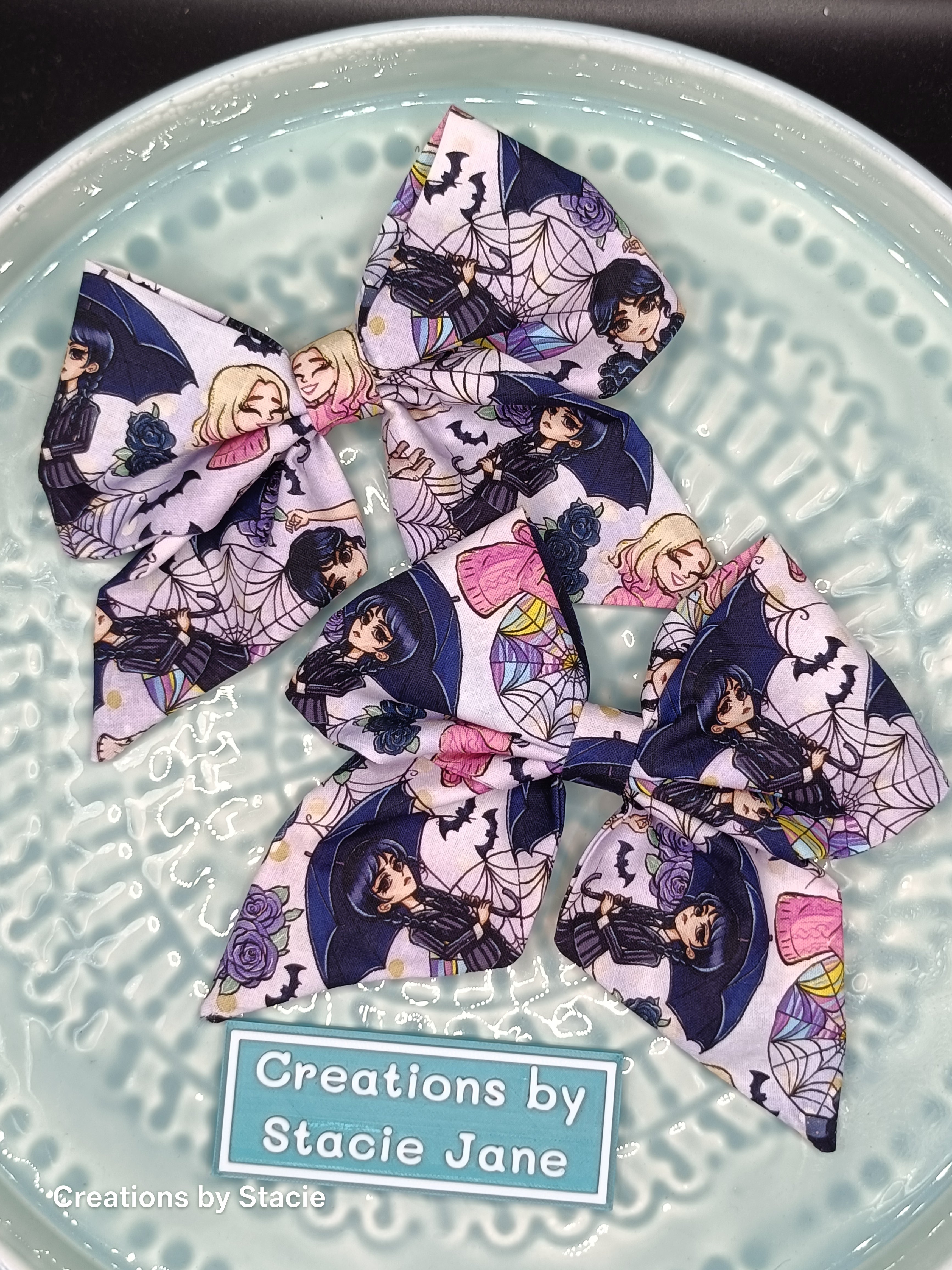 Fabric Hair Bows Handmade - Inspired By