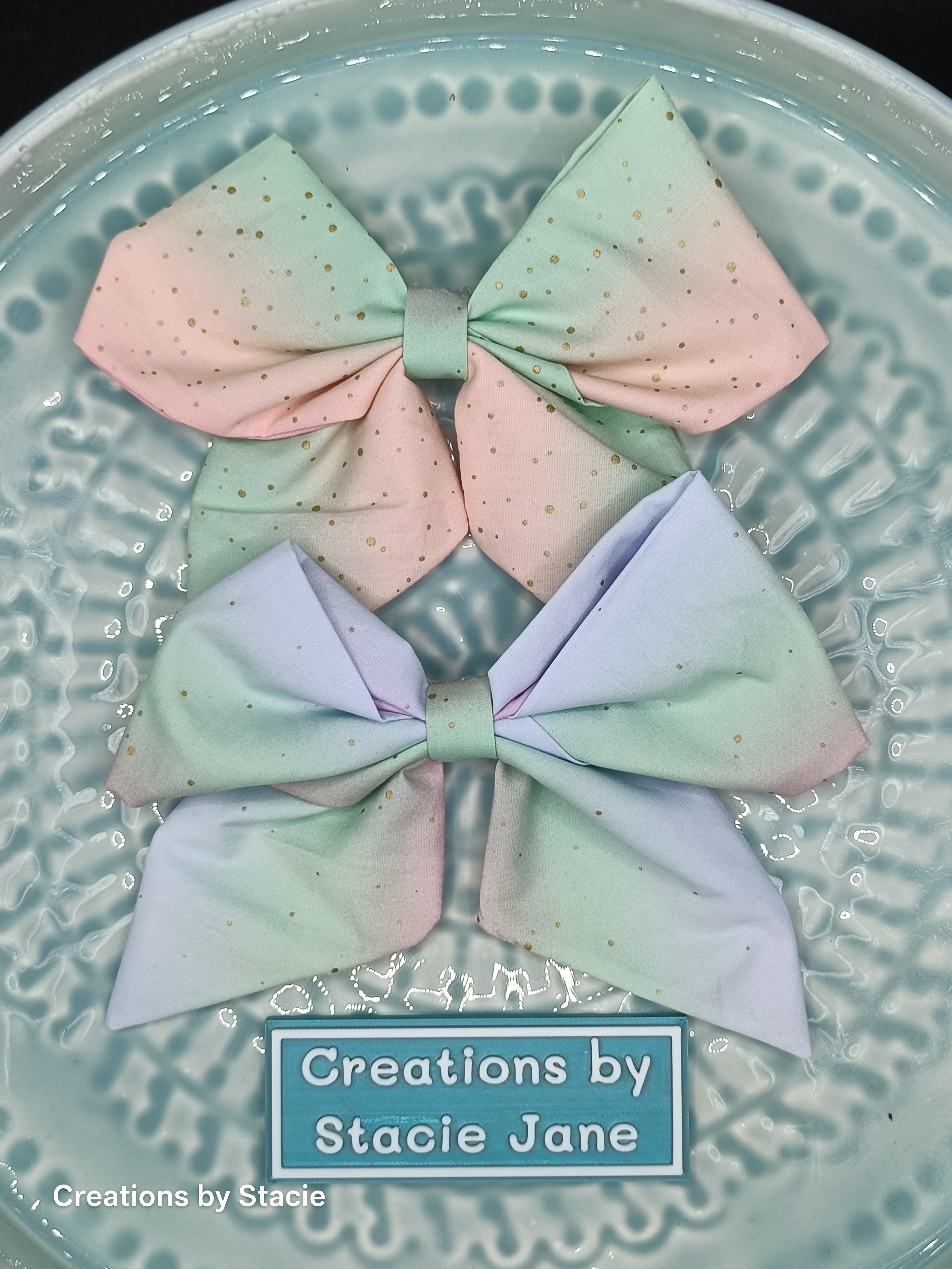 Fabric Hair Bows Handmade - Inspired By