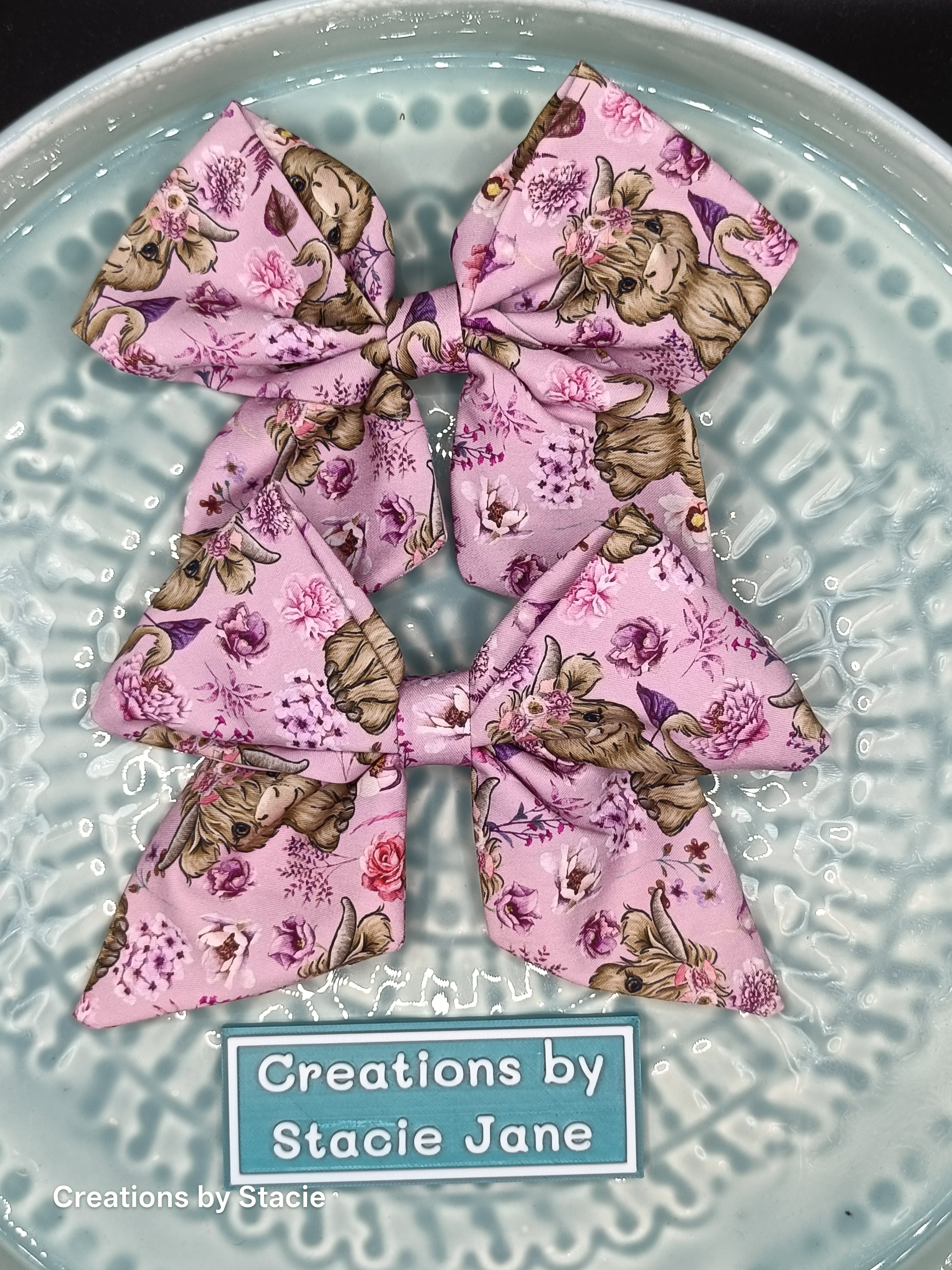 Fabric Hair Bows Handmade - Inspired By