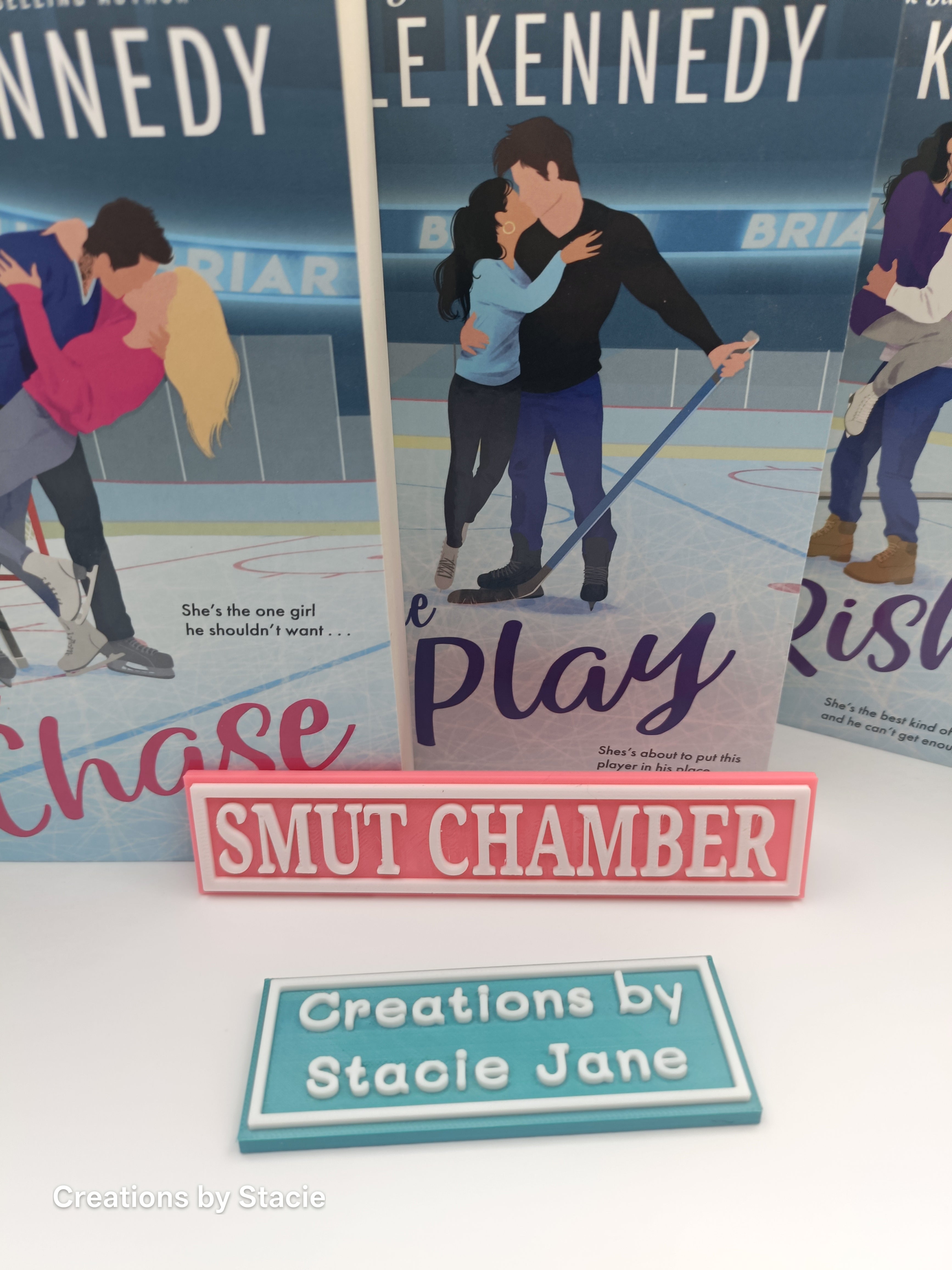 Smut book shelf sign