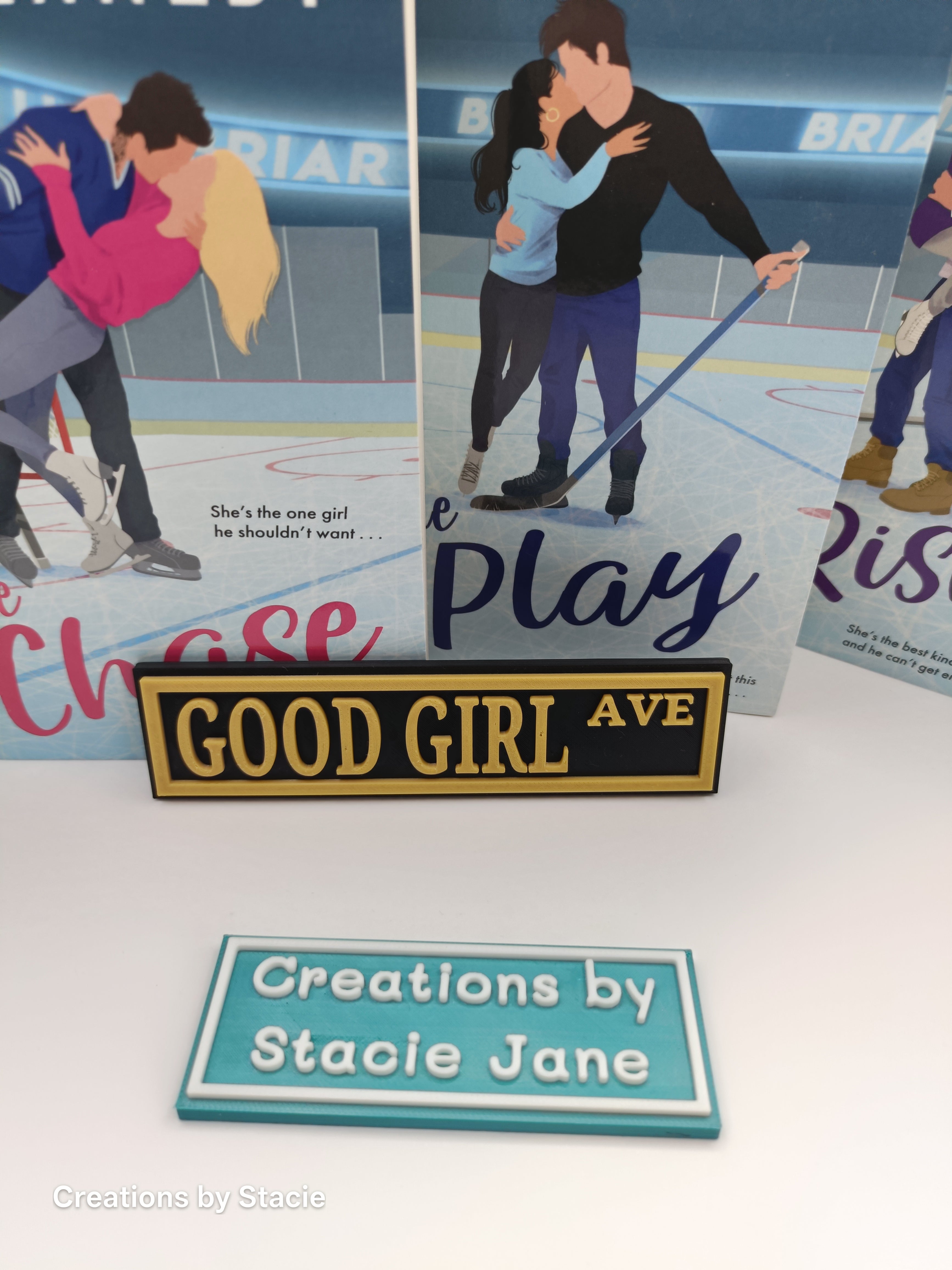 Good Girl Book Shelf Sign