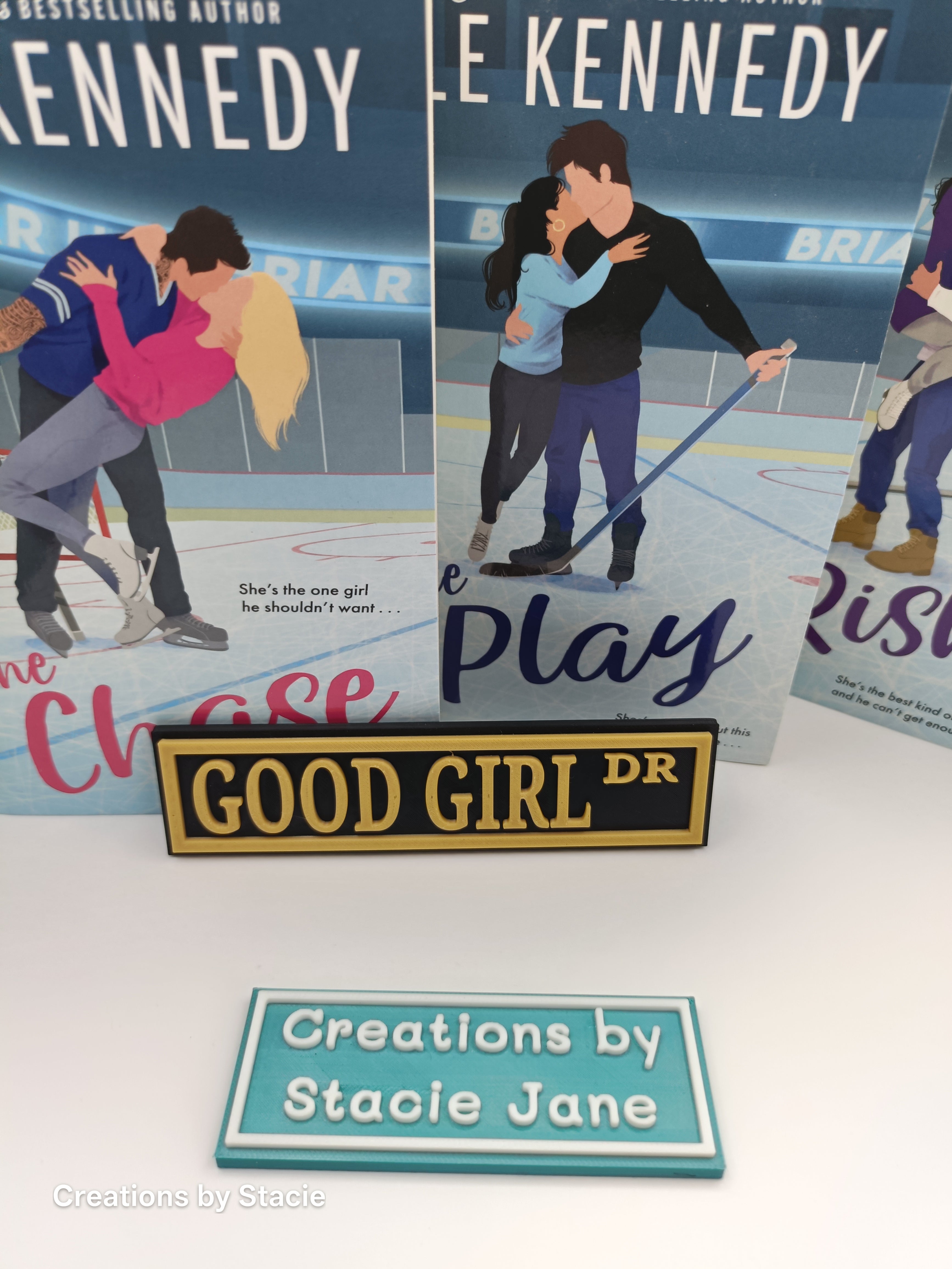 Good Girl Book Shelf Sign