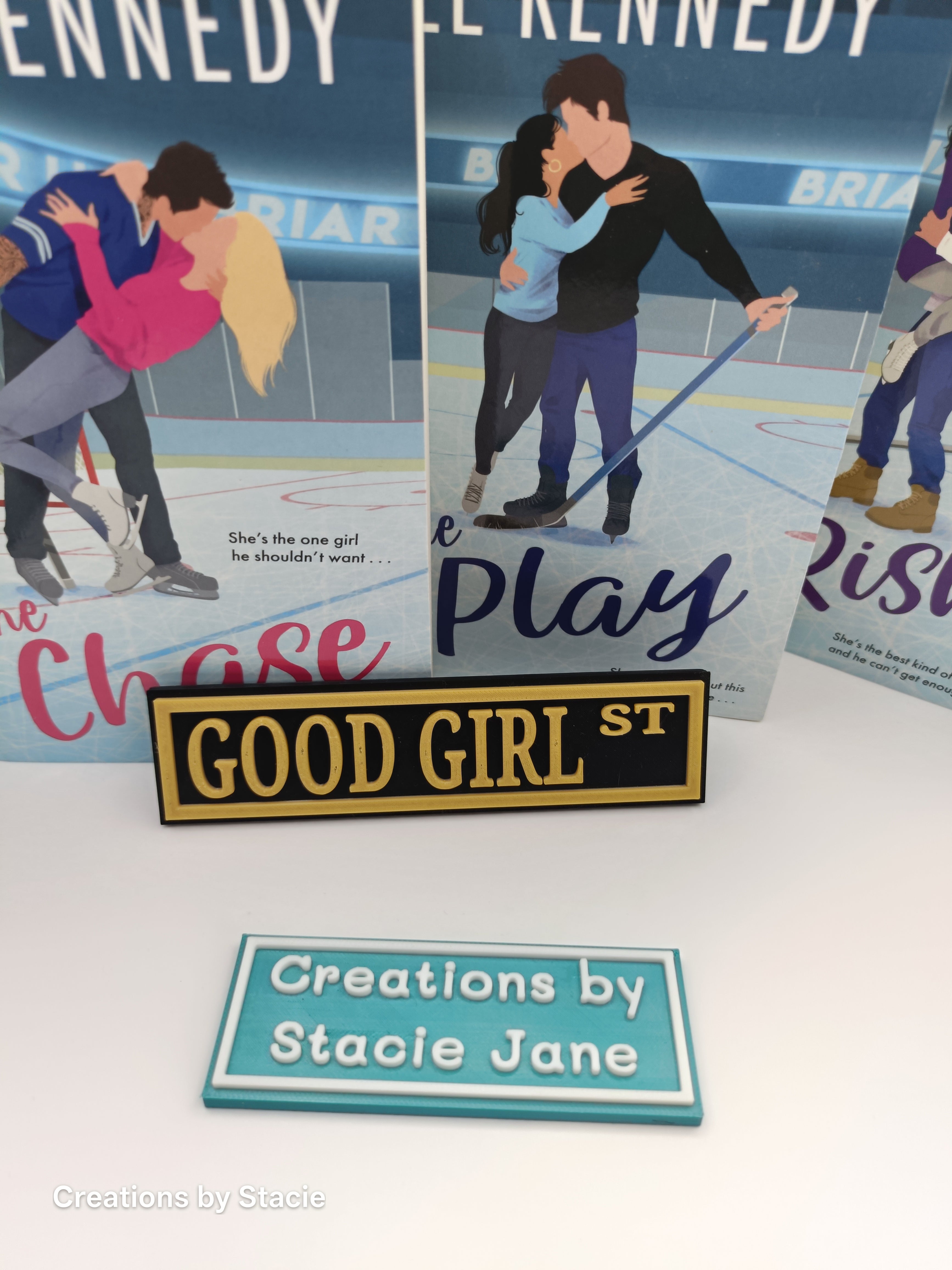 Good Girl Book Shelf Sign