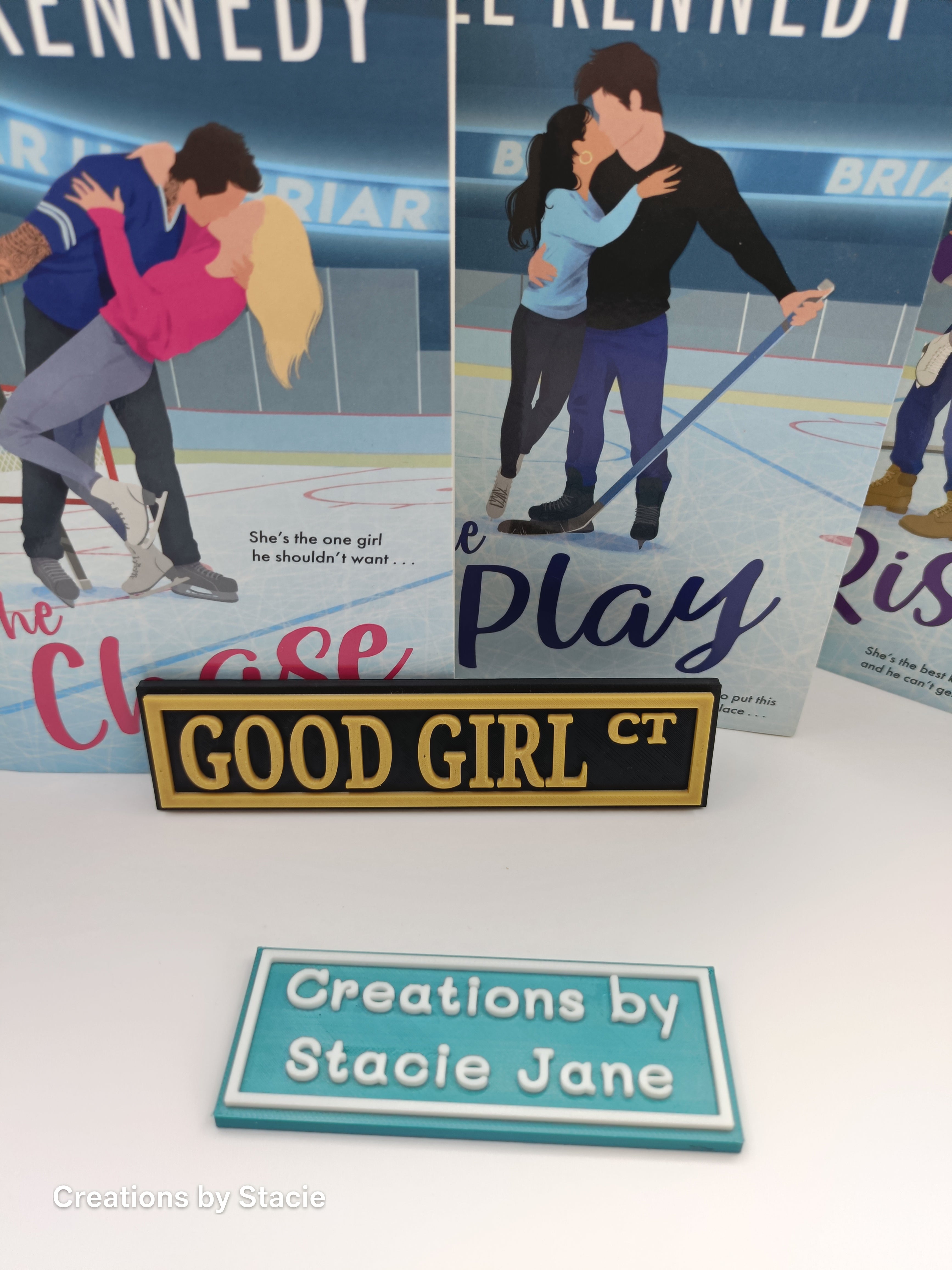 Good Girl Book Shelf Sign