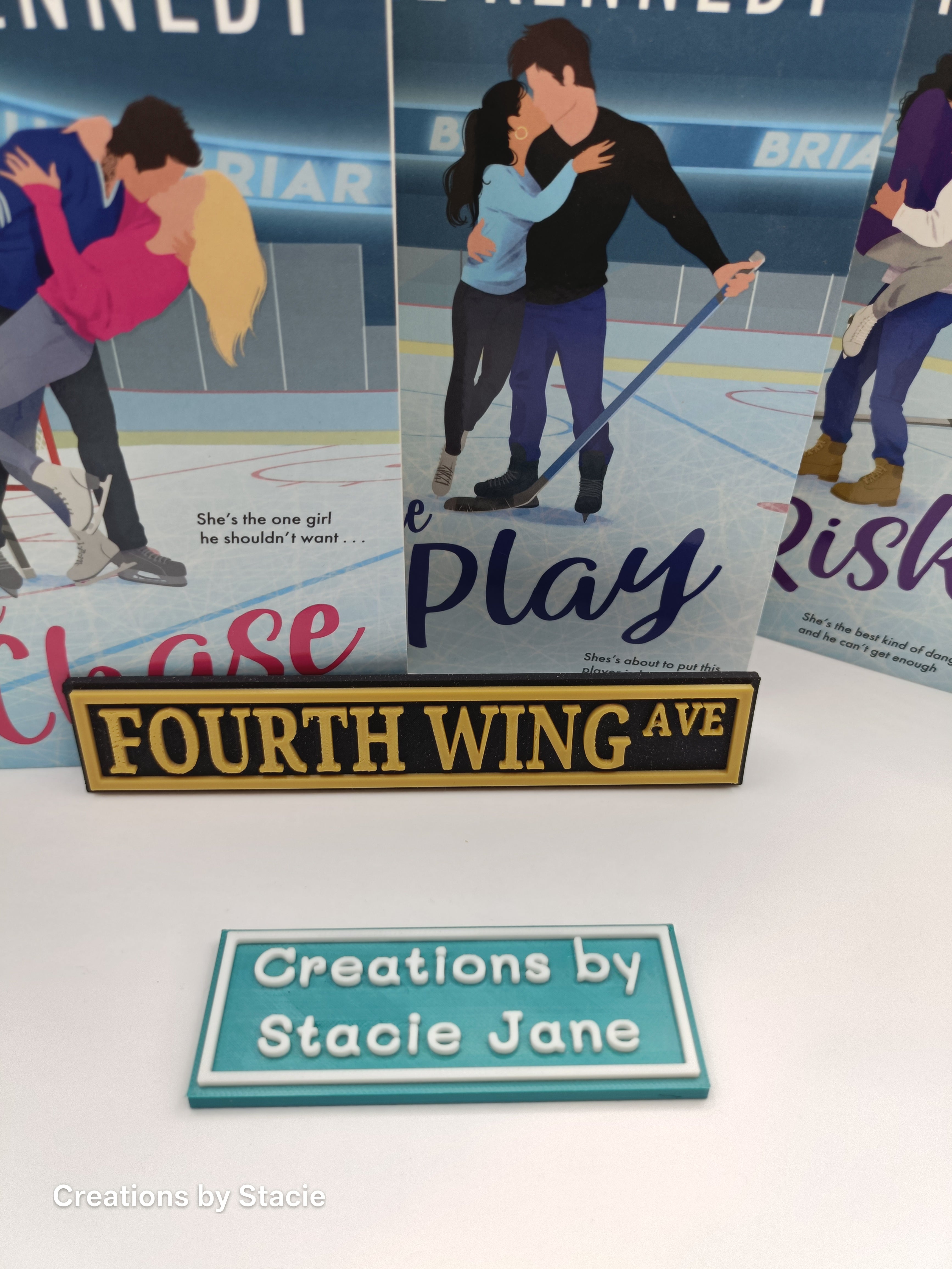 Fourth Wing Inspired Book Shelf Sign