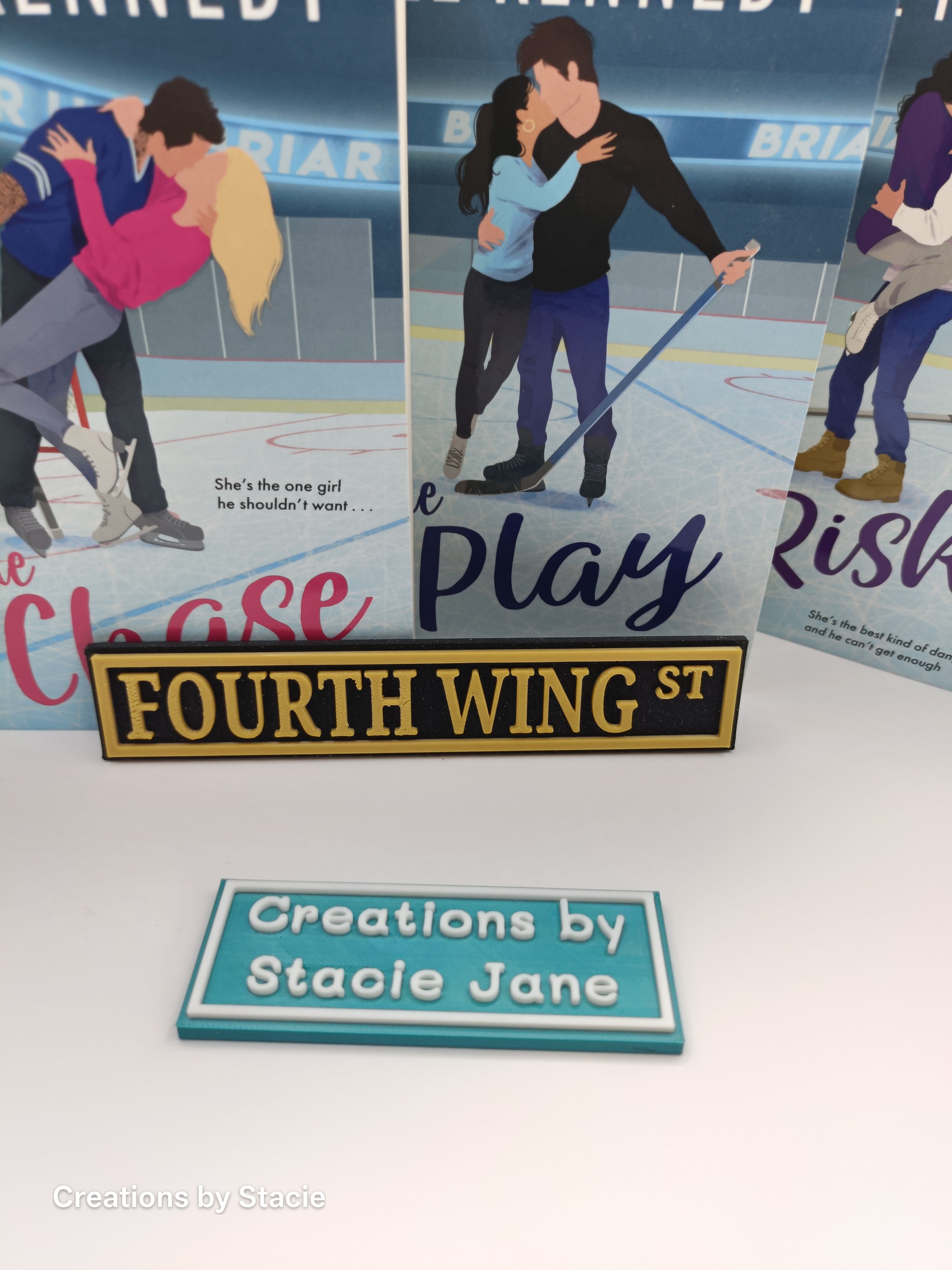 Fourth Wing Inspired Book Shelf Sign