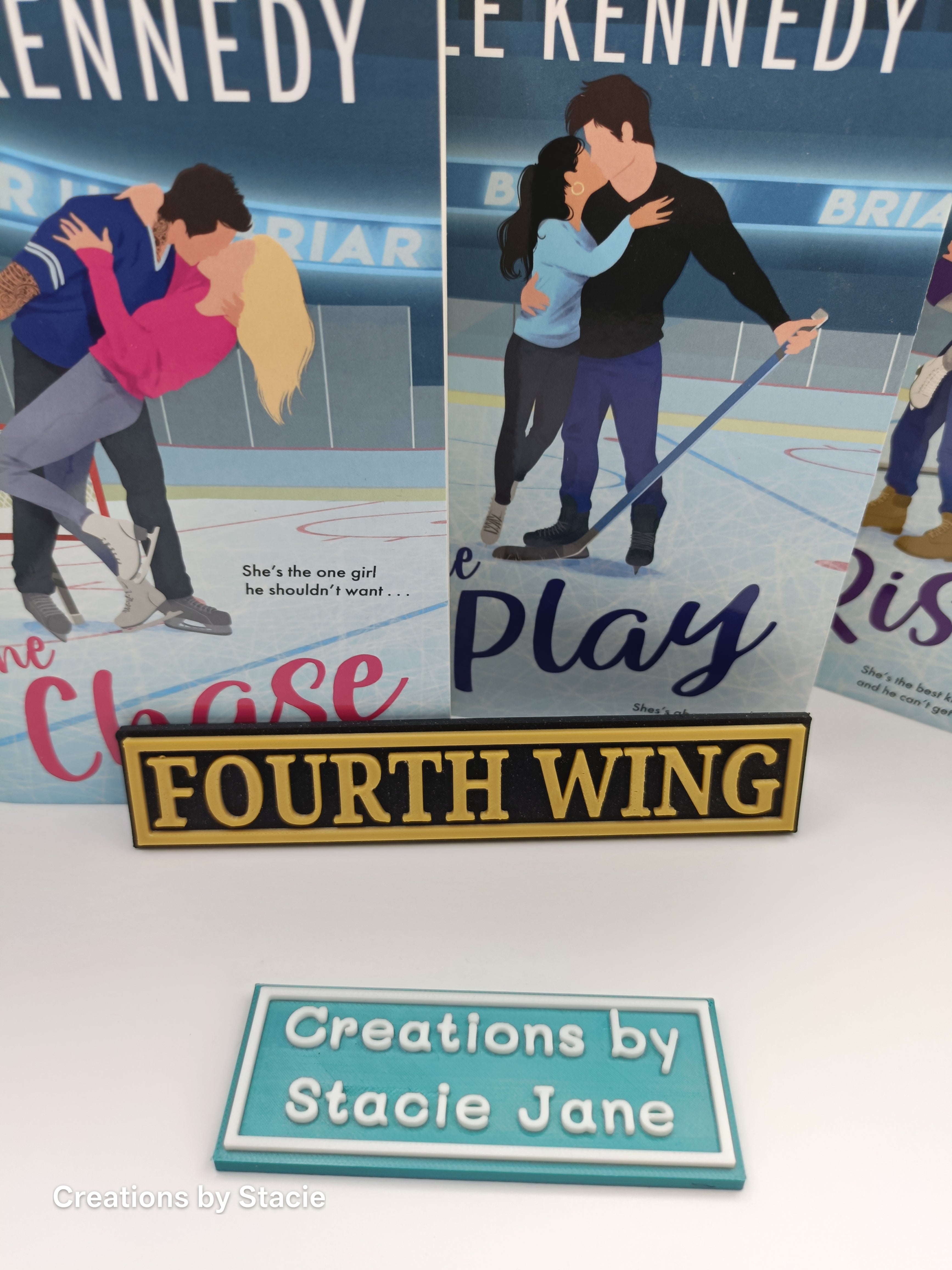 Fourth Wing Inspired Book Shelf Sign