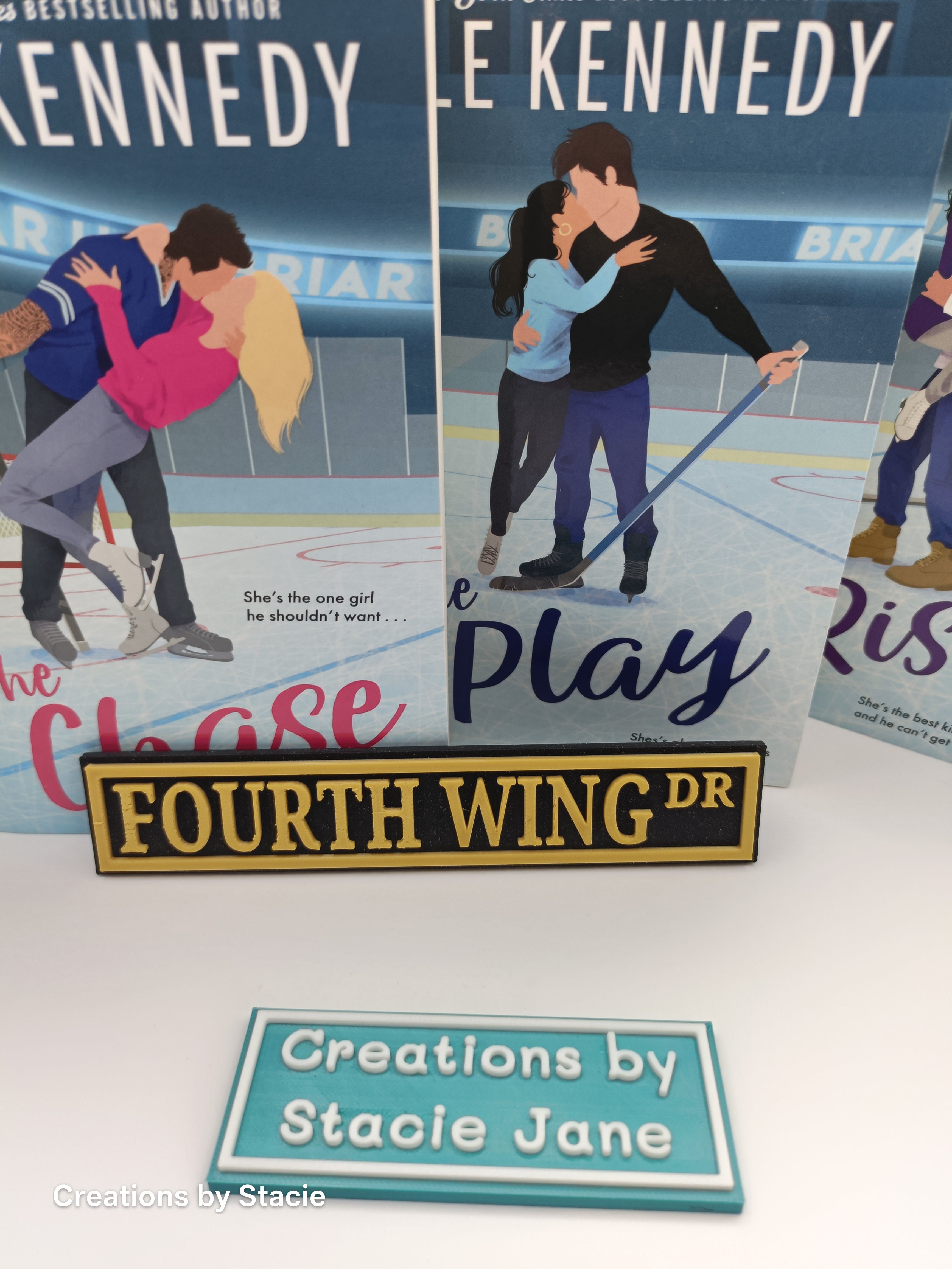 Fourth Wing Inspired Book Shelf Sign