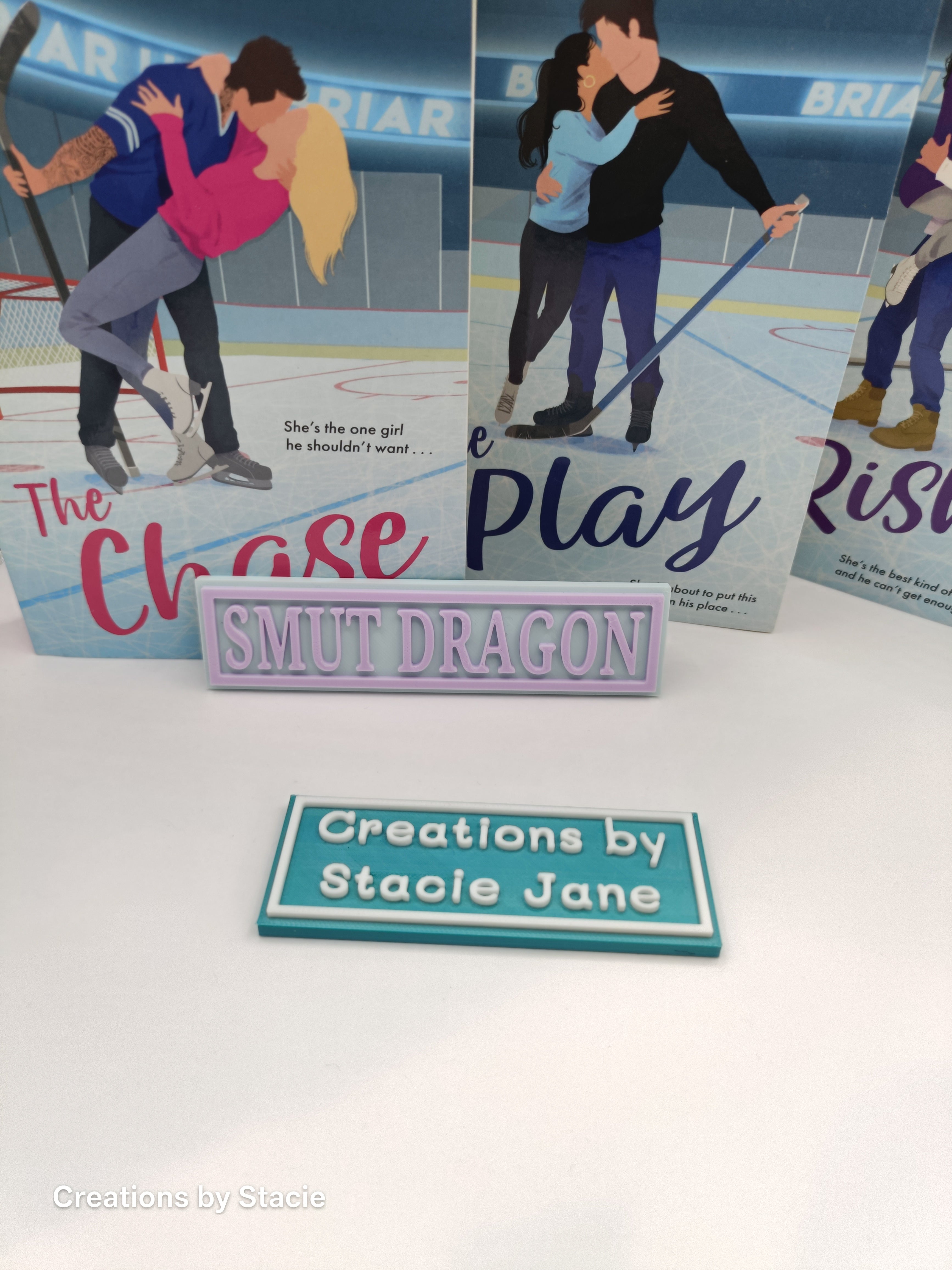 Smut Dragon Book Shelf Sign