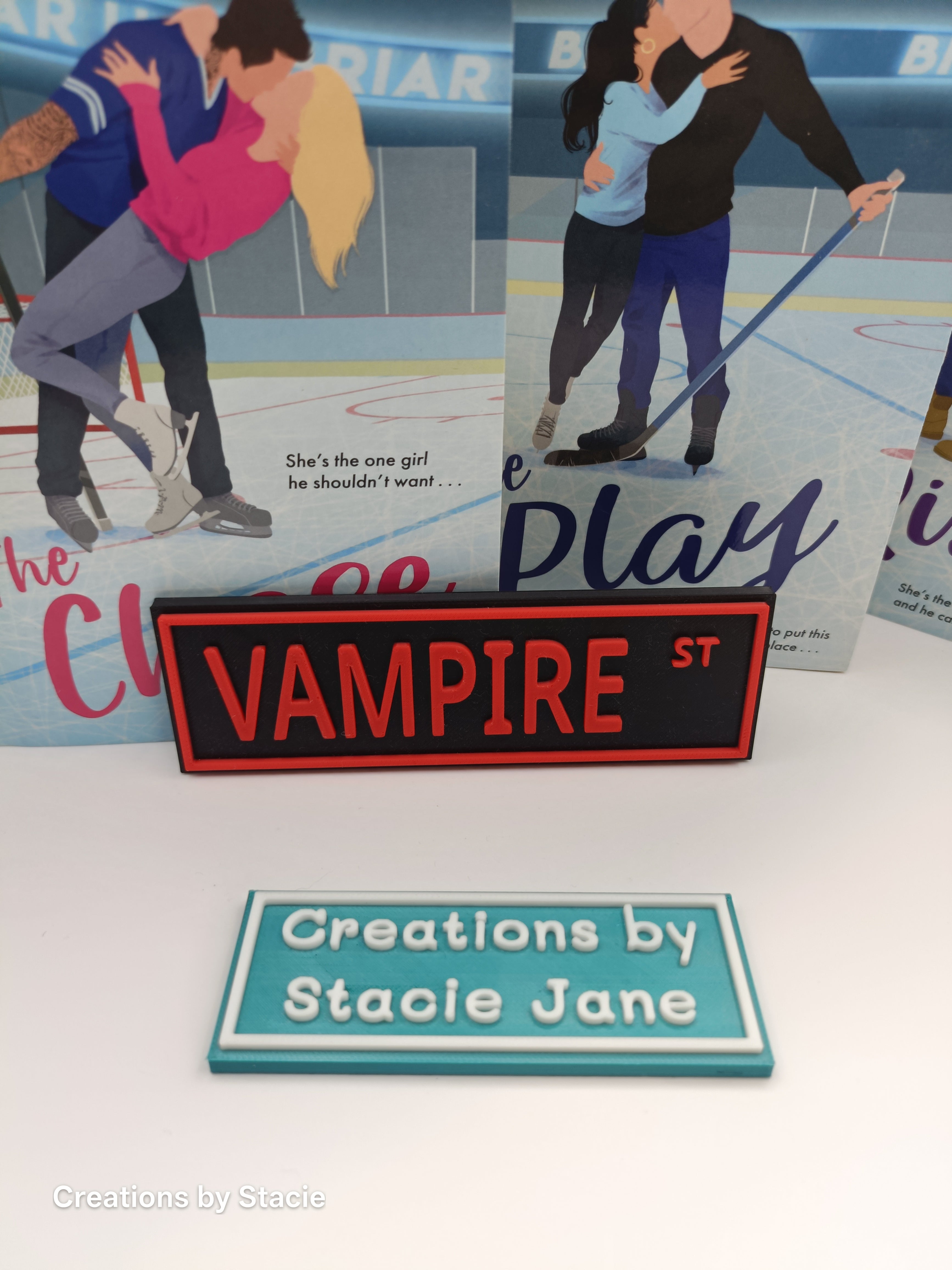 Vampire St Book Shelf Sign