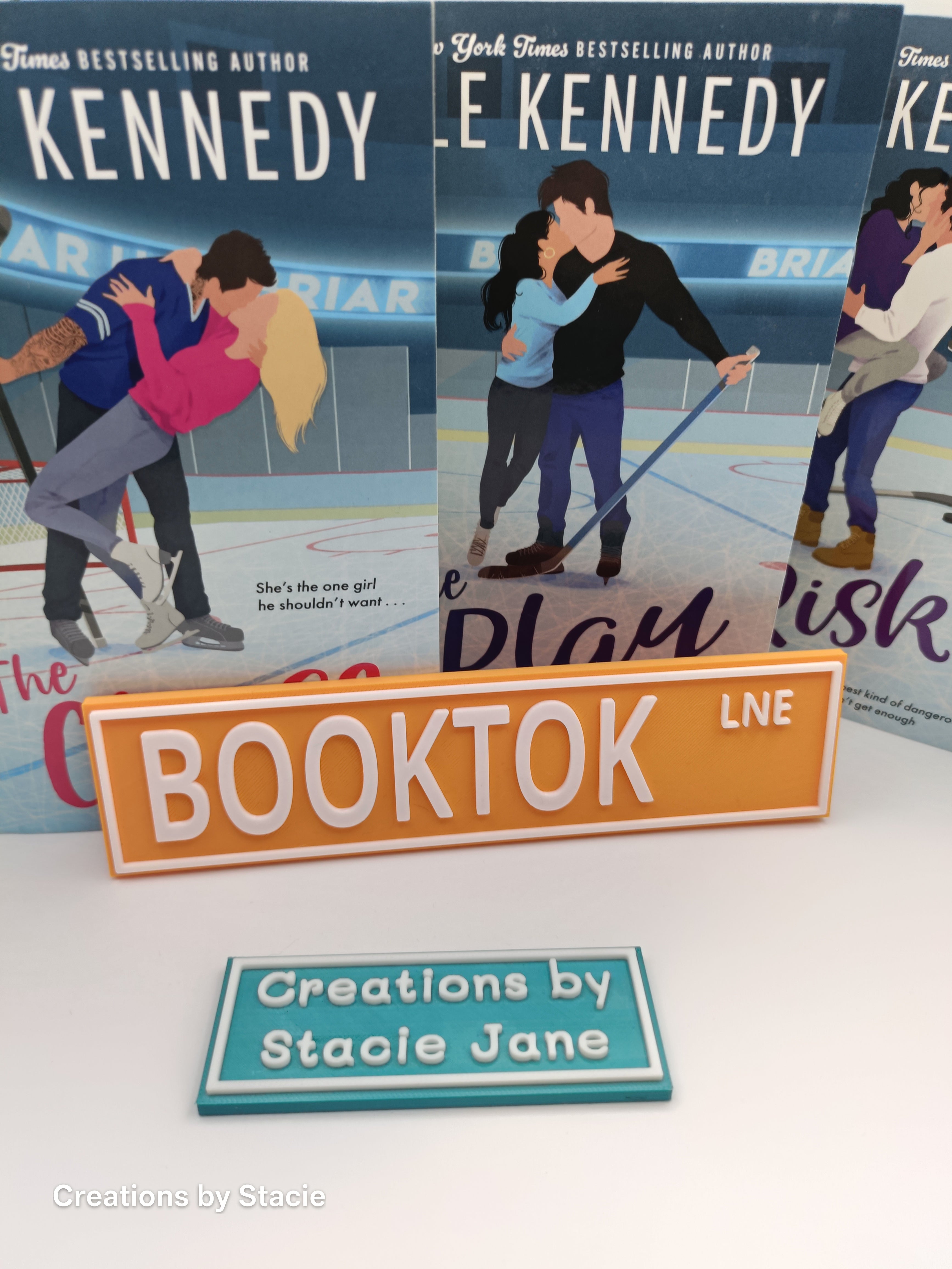 Booktok Lne Book Shelf Sign