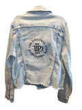 TTPD Taylor Swift Denim Jacket Embroidered - Inspired - Size 12 Childrens