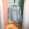 Swiftie Book Stack Denim Jacket - Inspired - Size 12 Childrens