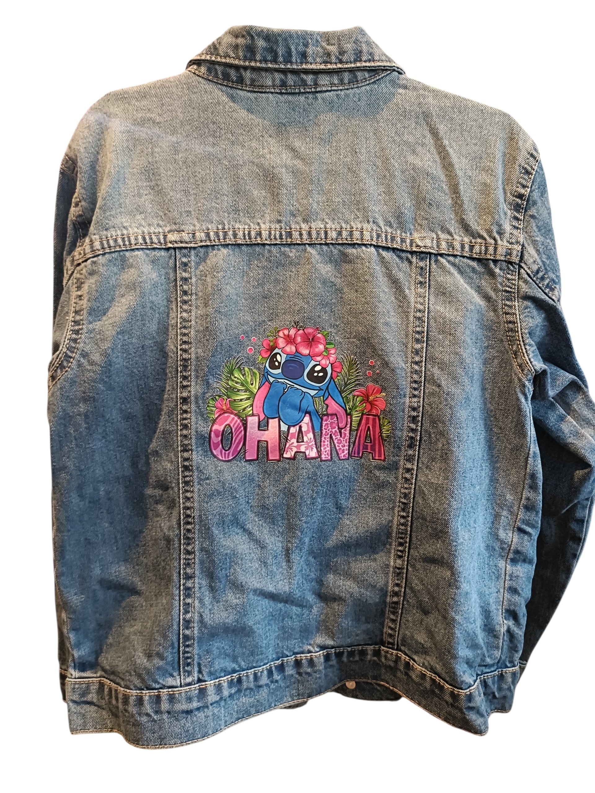 Stitch Inspired Denim Jacket - Children's Size 7