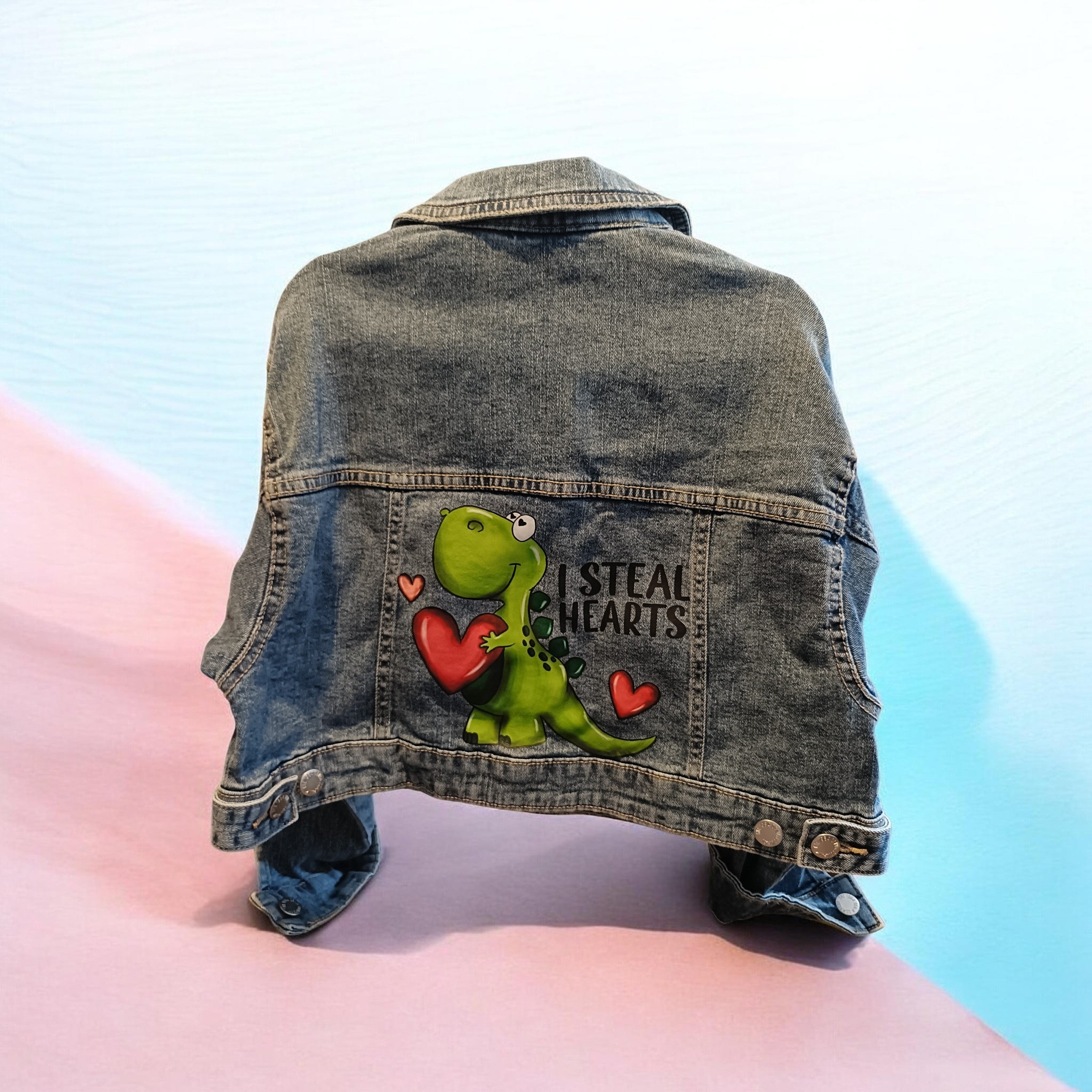 I steal hearts denim jacket  - Children's Size 8