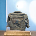Little Prince Denim Jacket Embroidered - Size 1 for a child