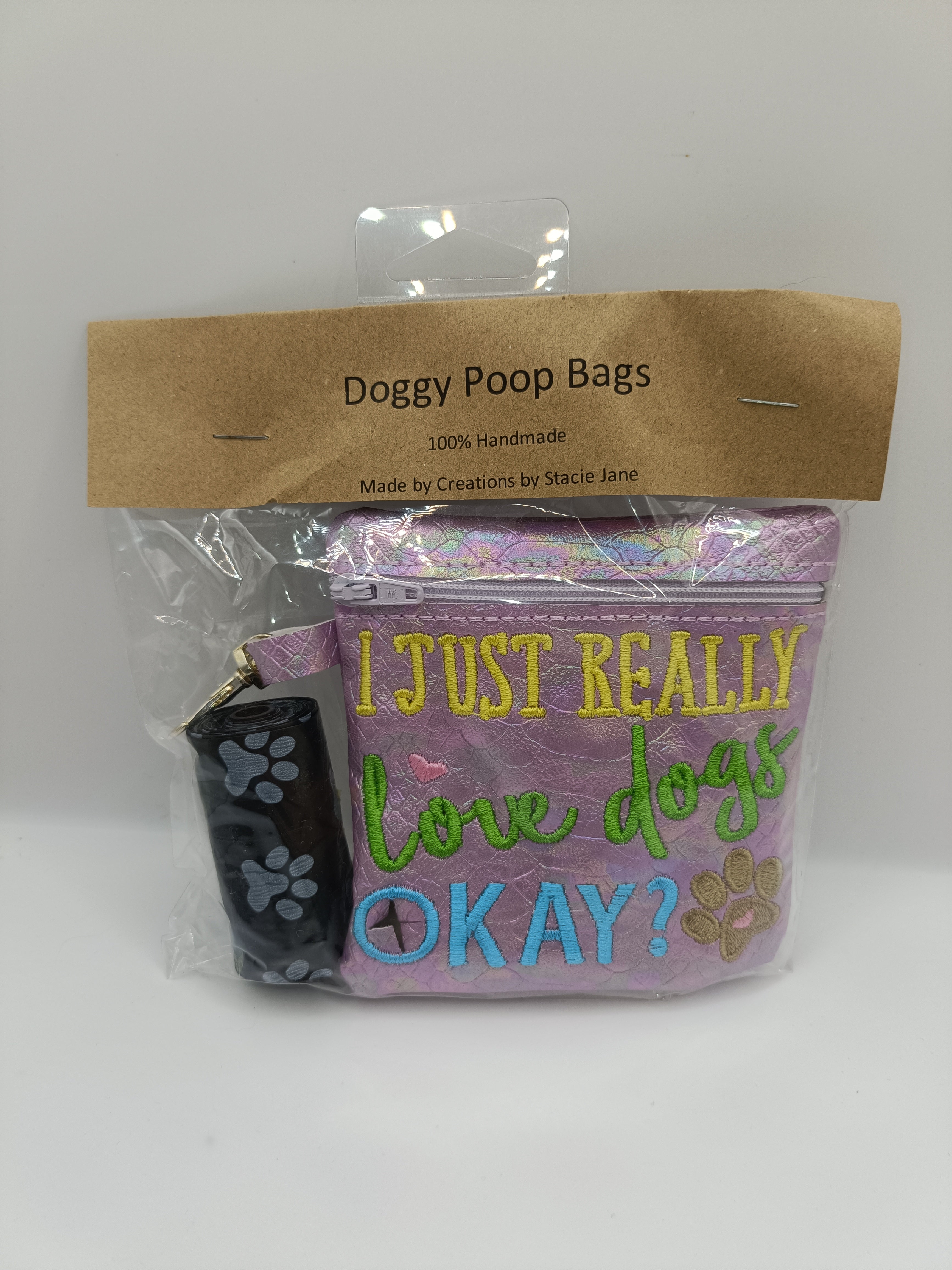 Embroidered Dog Poop Bags
