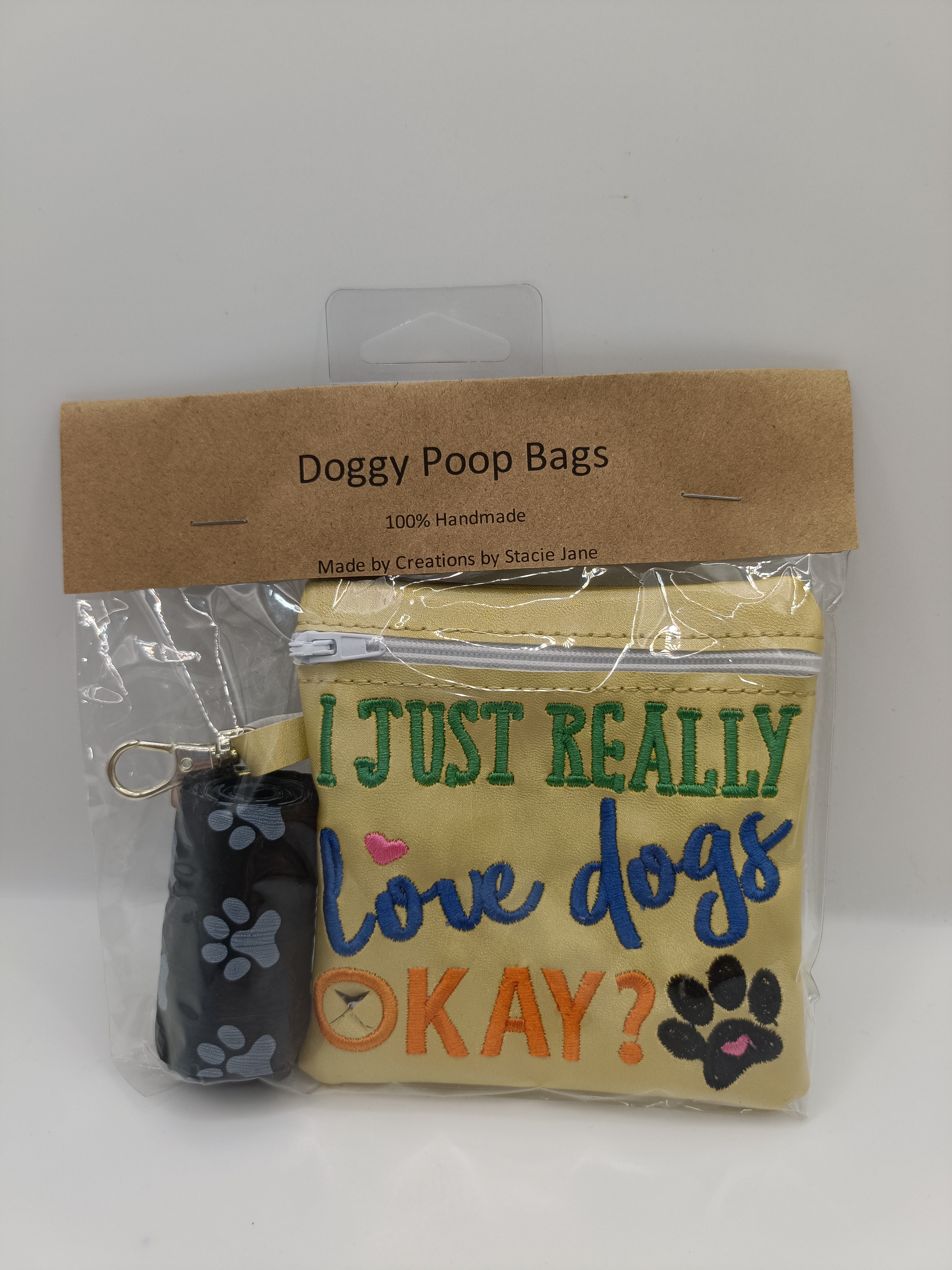 Embroidered Dog Poop Bags