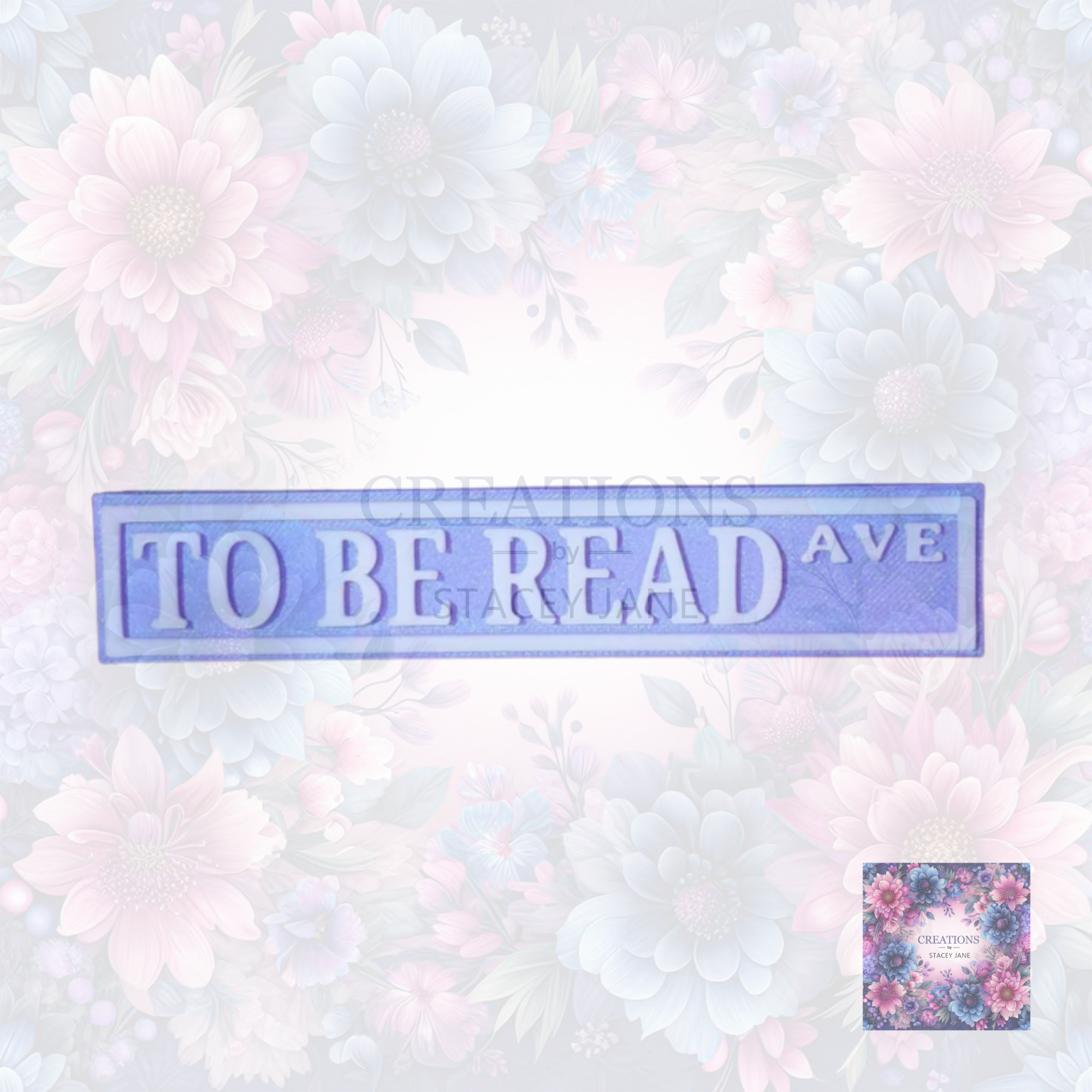 To Be Read Shelf Sign