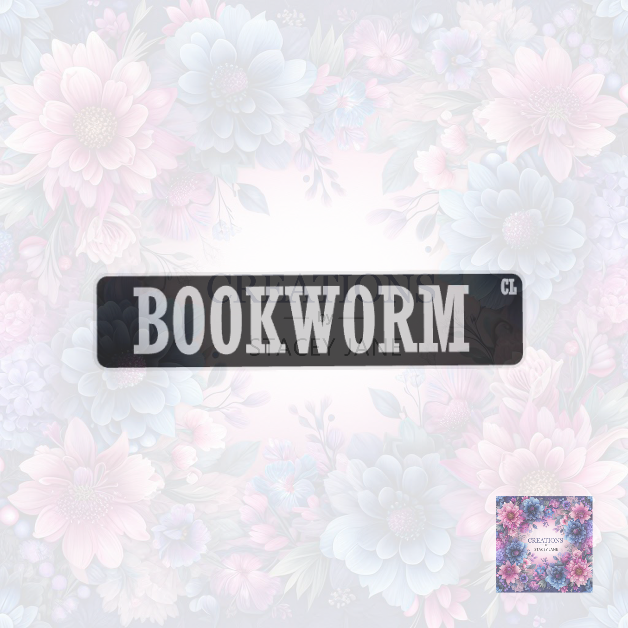 Bookworm Book Shelf/Street Sign