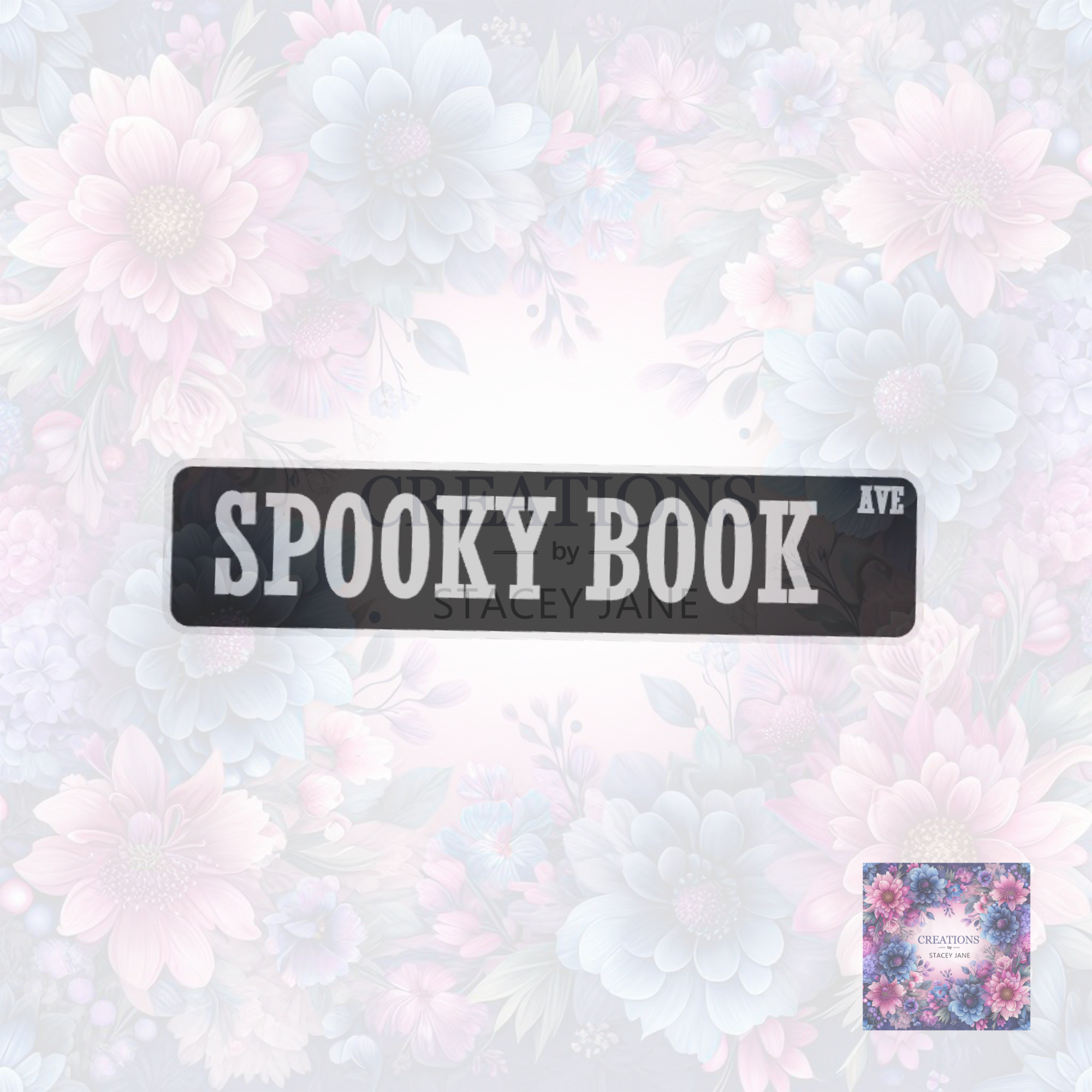 Spooky Book Shelf/Street Sign