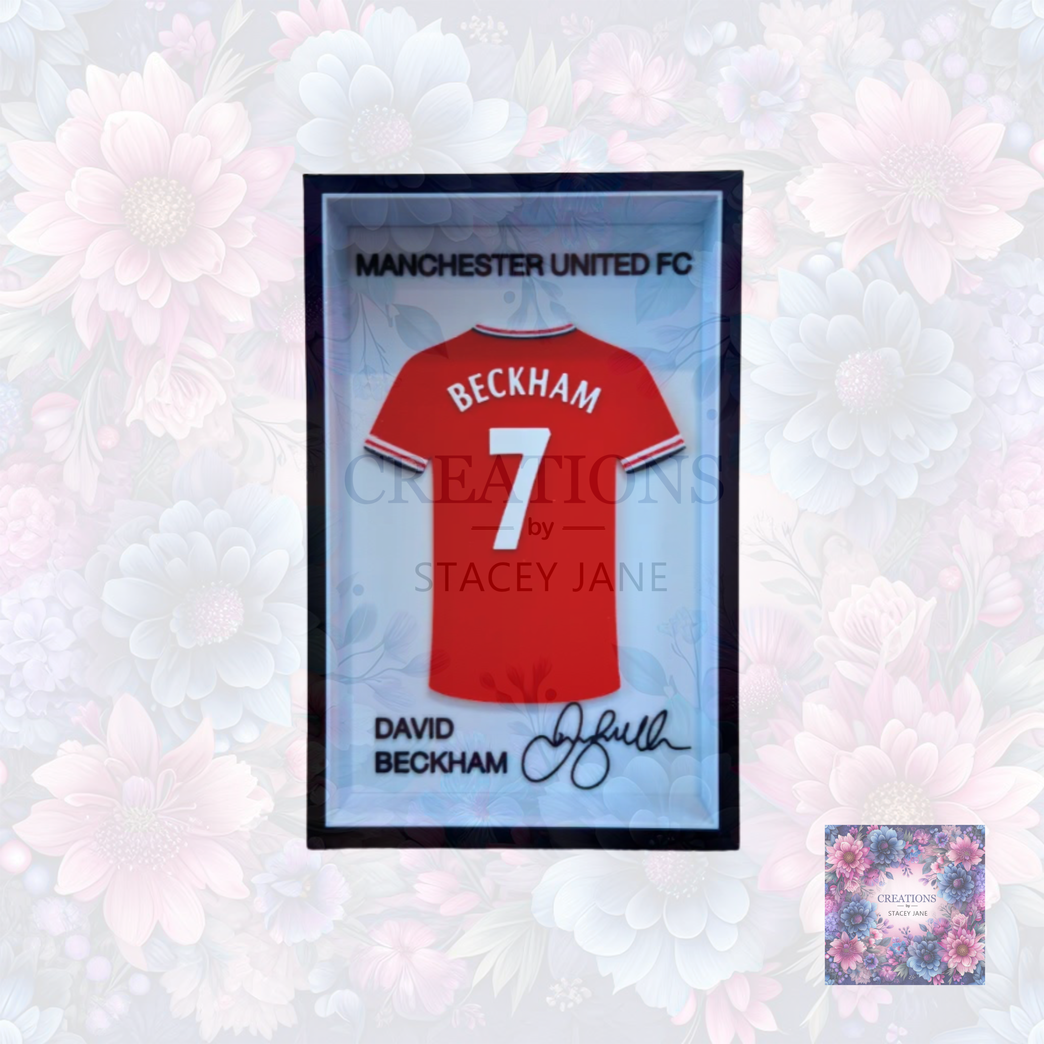 David Beckham - Manchester United Jersey Frame