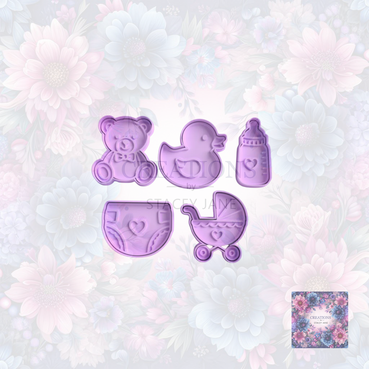 Baby Shower Cookie Cutter Set 2