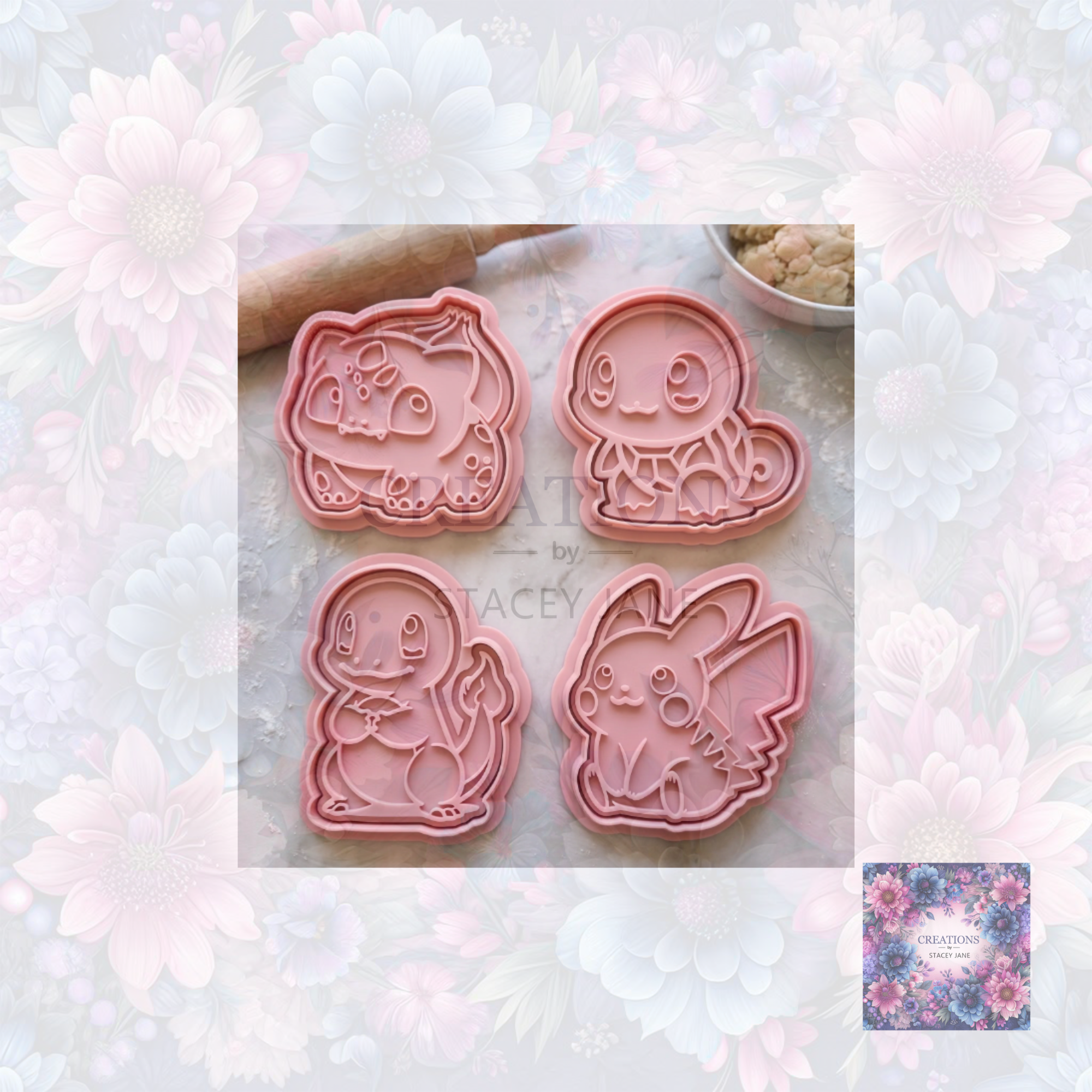 Pokemon Set 3 Cookie Cutters