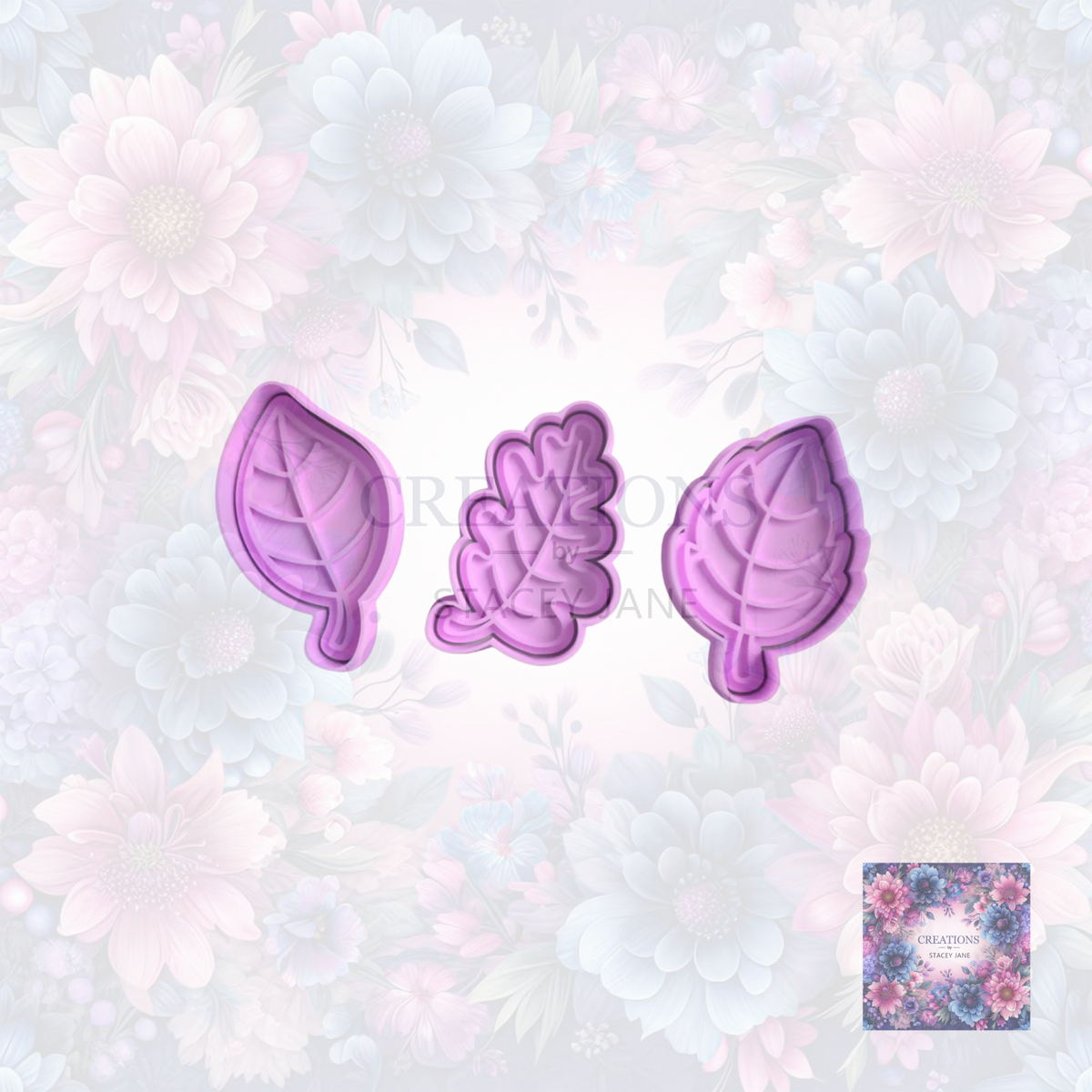 Flower/Leaf Cookie Cutter Set 8