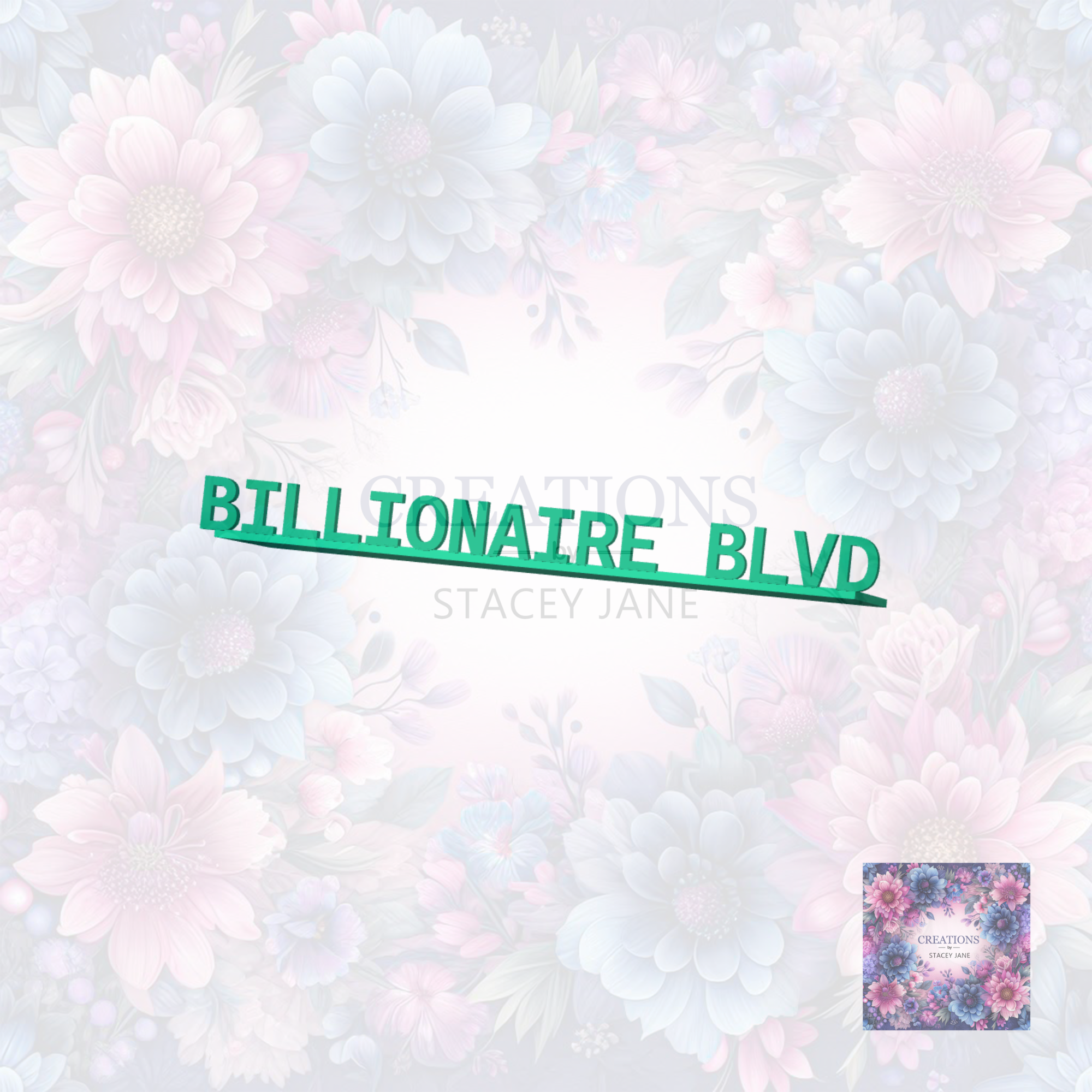 Billionaire Blvd Side Bookmark - DIGITAL FILE ONLY STL