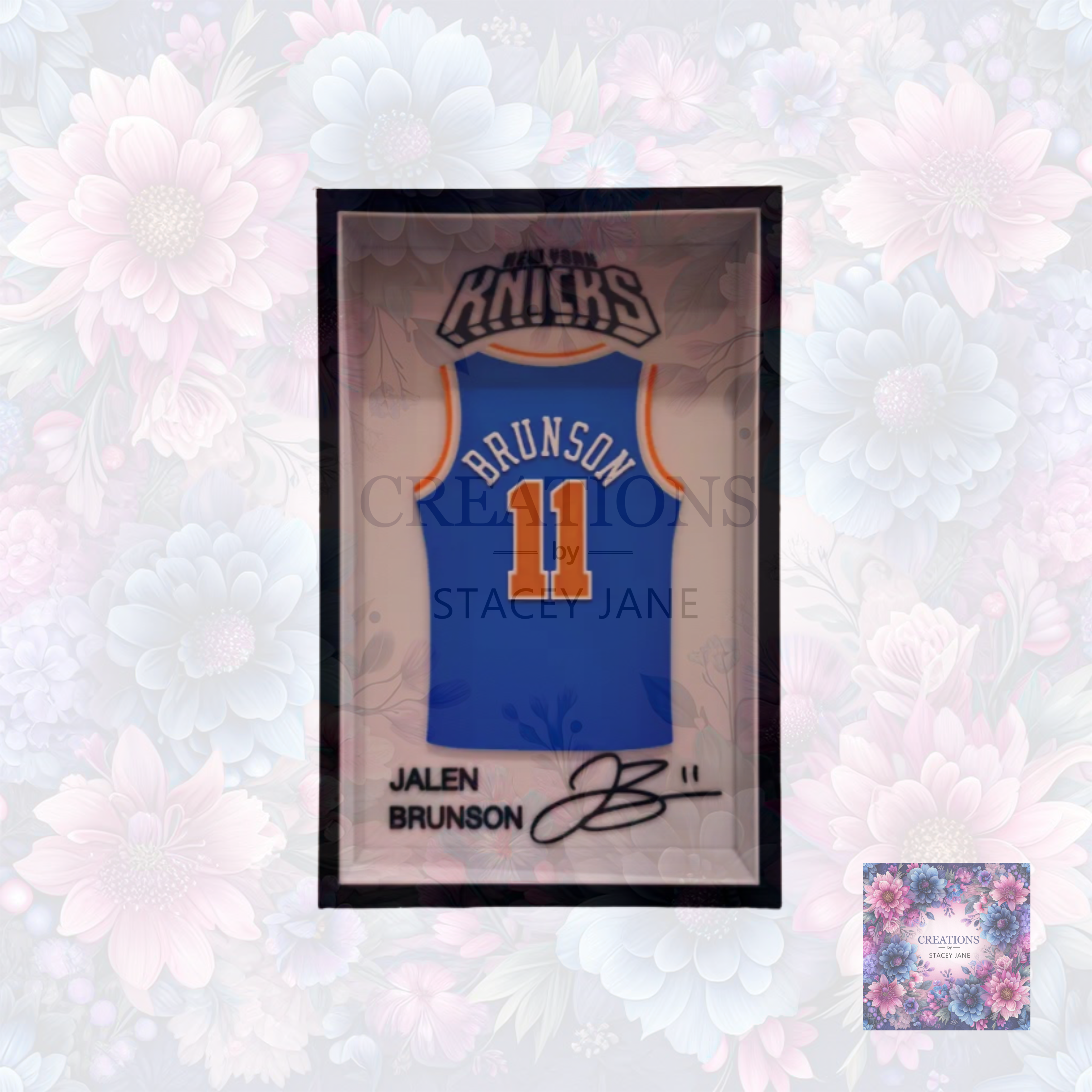 New York Knicks Jalen Brunson Jersey Frame