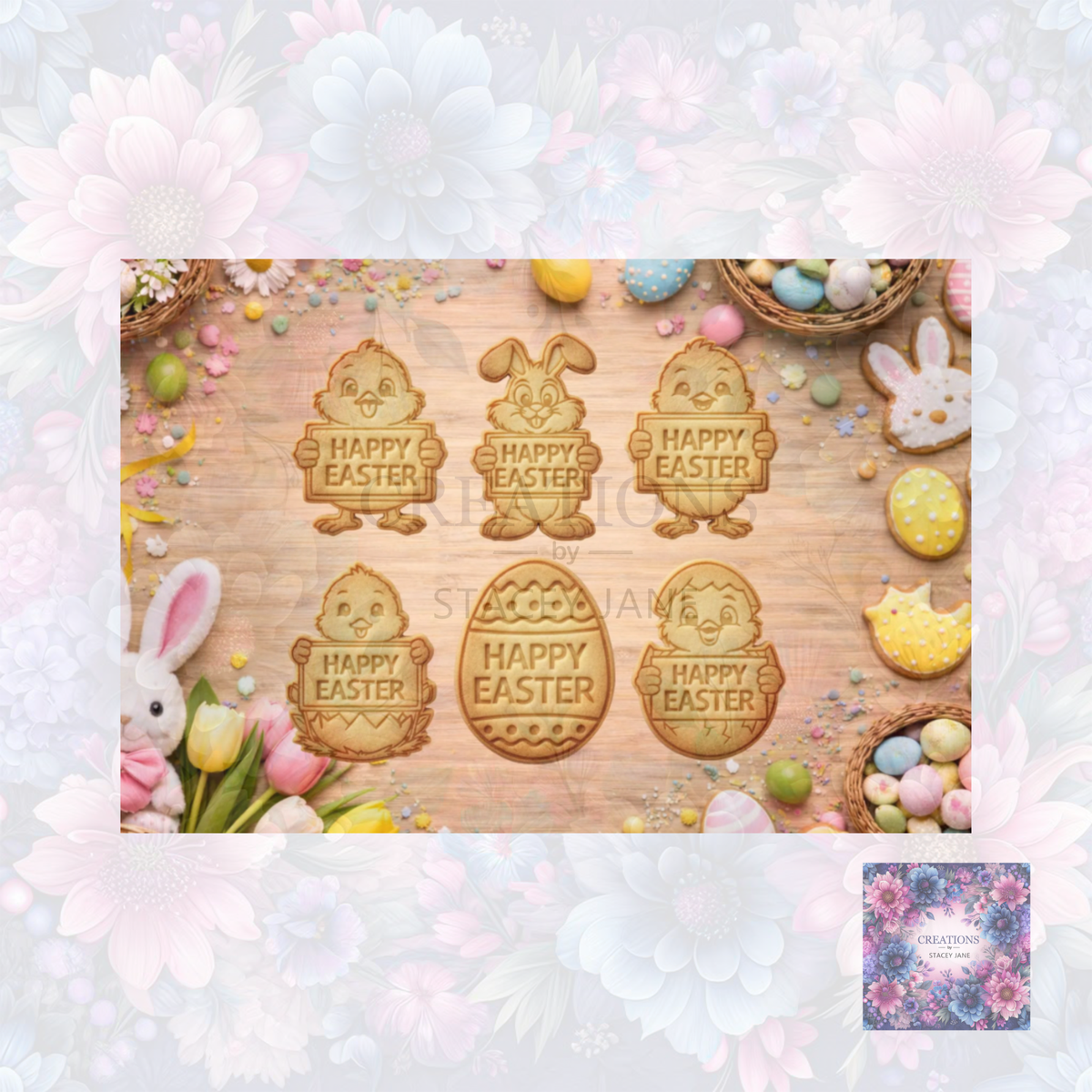 Happy Easter Cookie Cutters