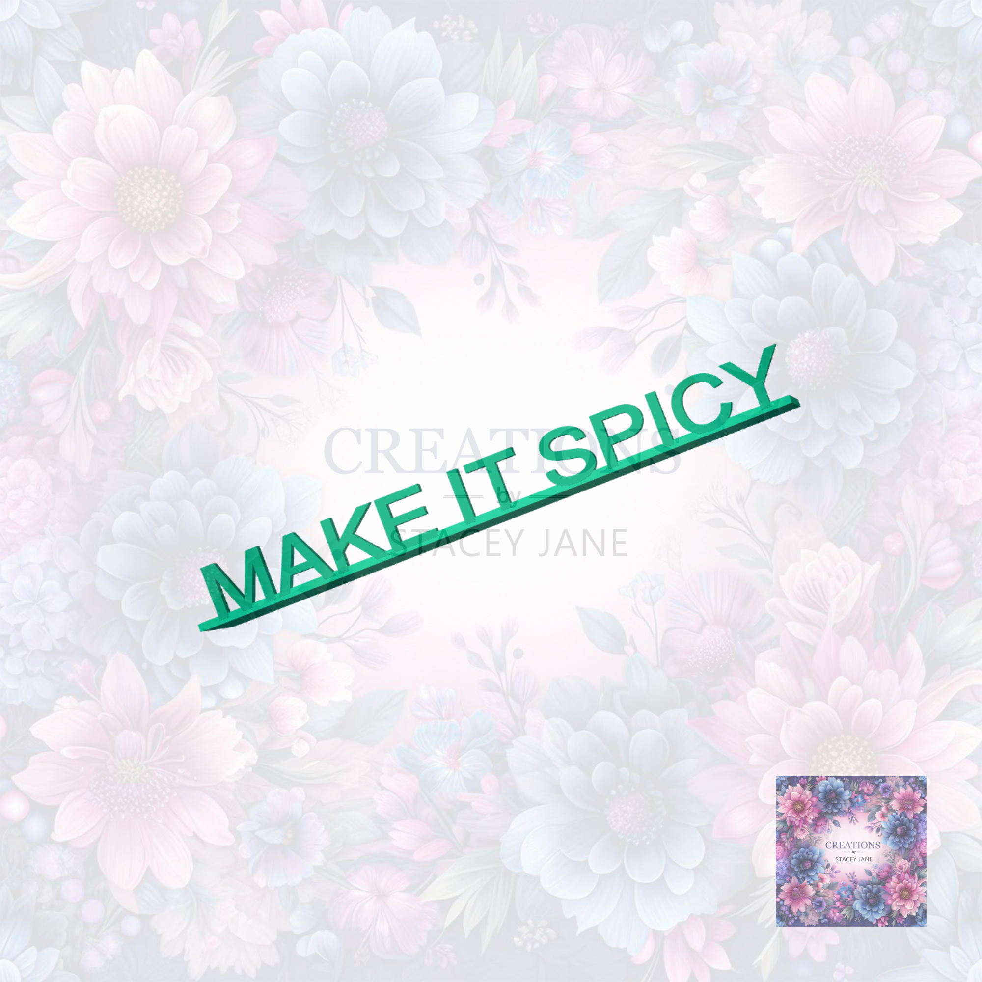 Make It Spicy Side Bookmark - DIGITAL FILE ONLY stl
